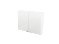 GoodHome Imandra Gloss White Wall Cabinet (W)800mm (H)600mm