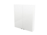 GoodHome Imandra Gloss White Wall Cabinet (W)800mm (H)900mm