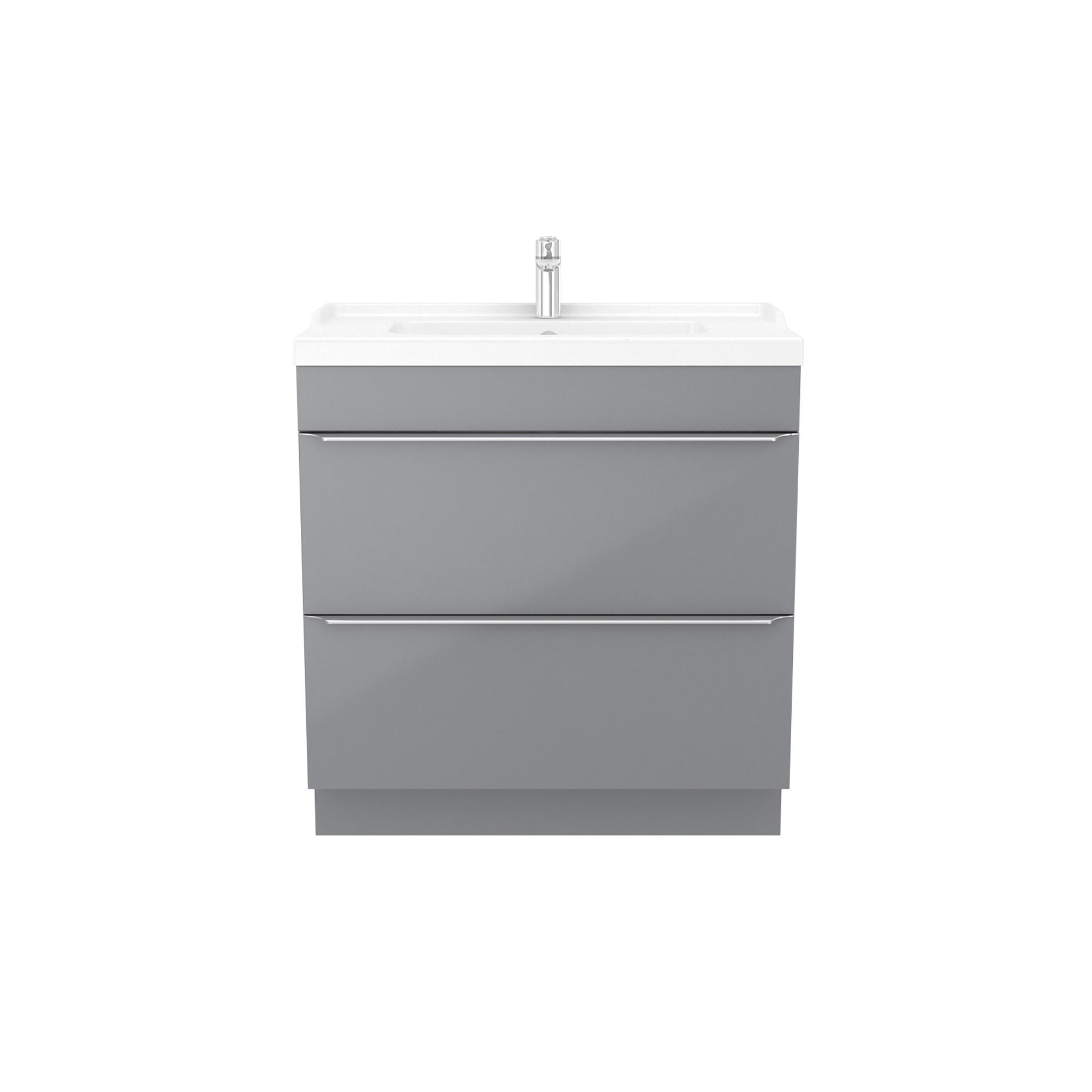GoodHome Imandra & Lana Grey Freestanding Vanity unit & basin set (W)804mm