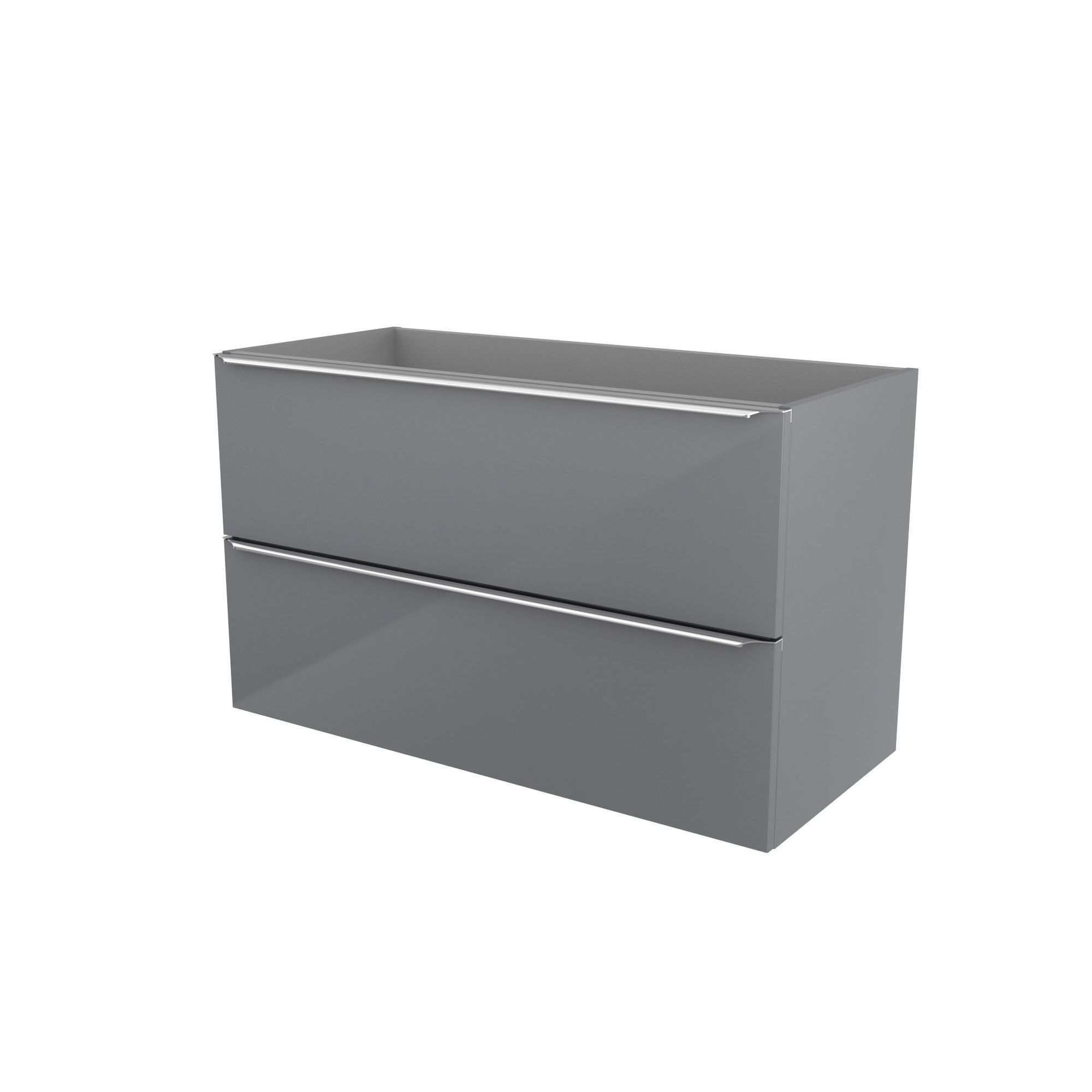 GoodHome Imandra & Lana Grey Wall-mounted Vanity unit & basin set (W)1004mm