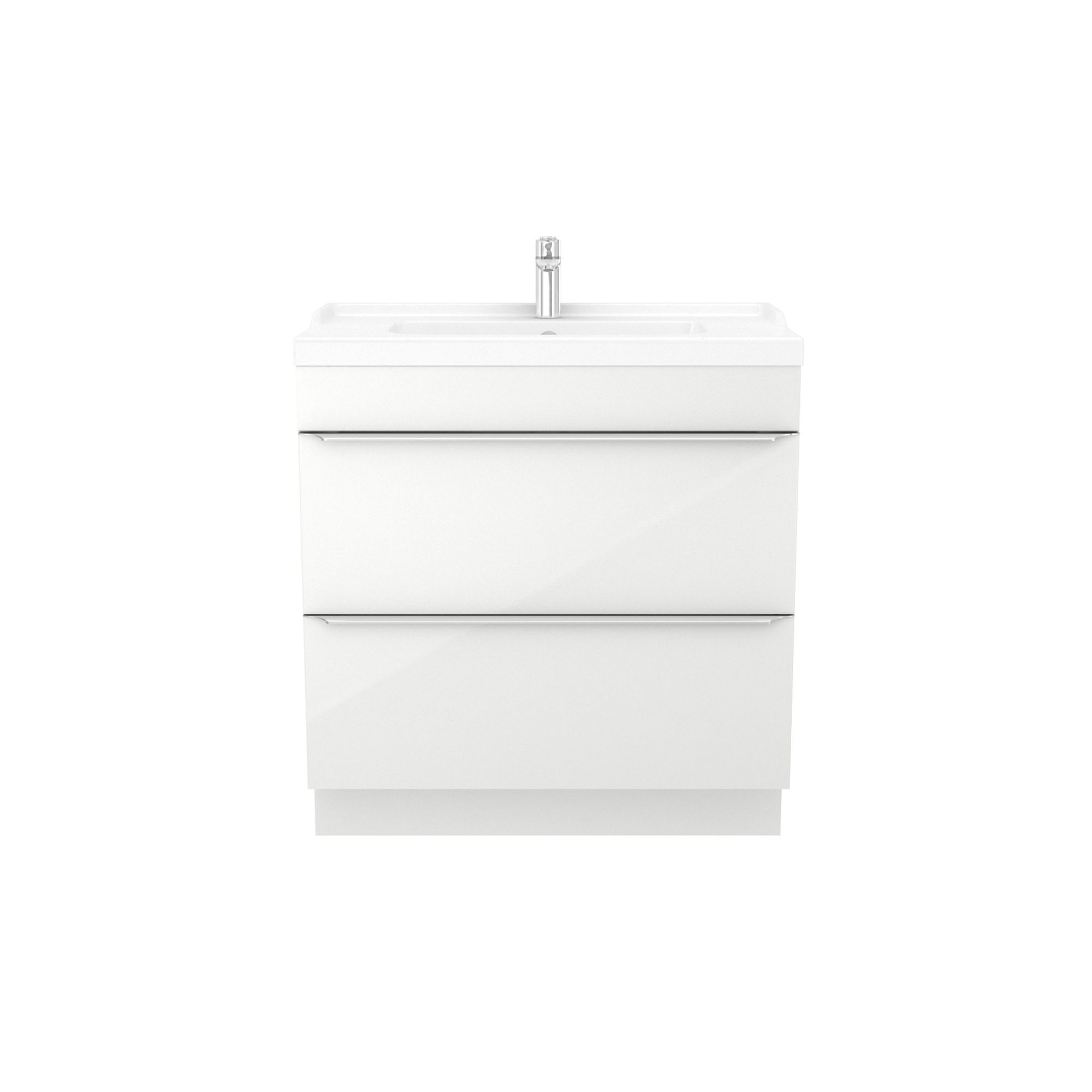 GoodHome Imandra & Lana White Freestanding Vanity unit & basin set (W)804mm
