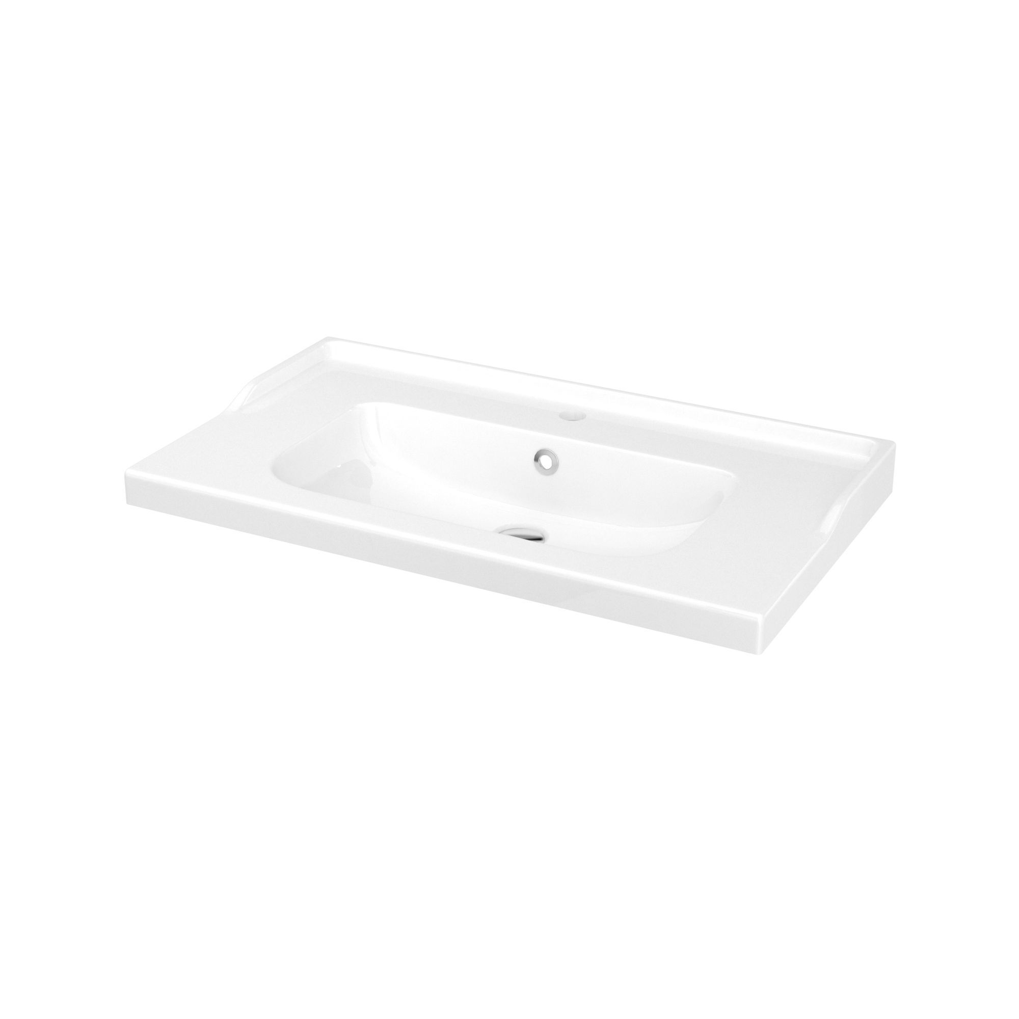 GoodHome Imandra & Lana White Freestanding Vanity unit & basin set (W)804mm