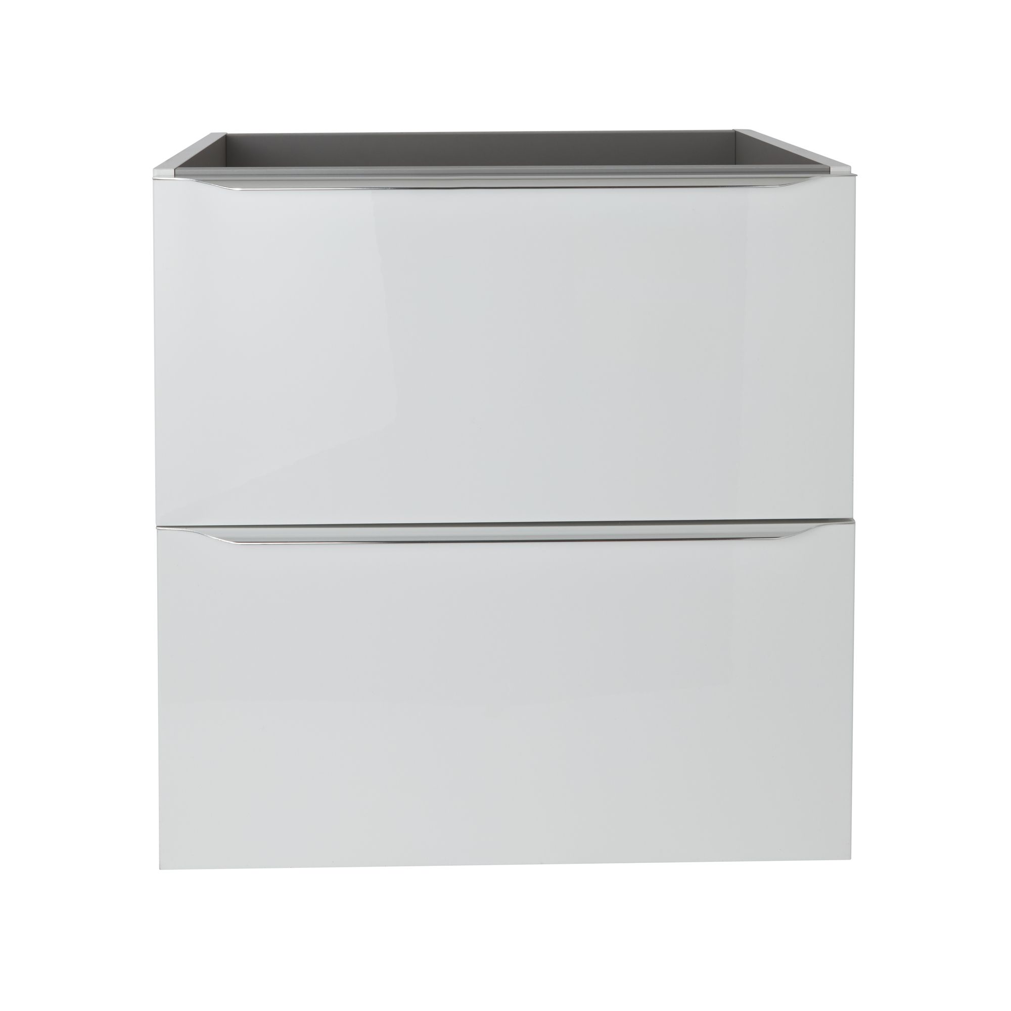 GoodHome Imandra & Lana White Wall-mounted Vanity unit & basin set (W)604mm