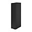 GoodHome Imandra Matt Black Single Deep Wall cabinet (W)200mm (H)900mm