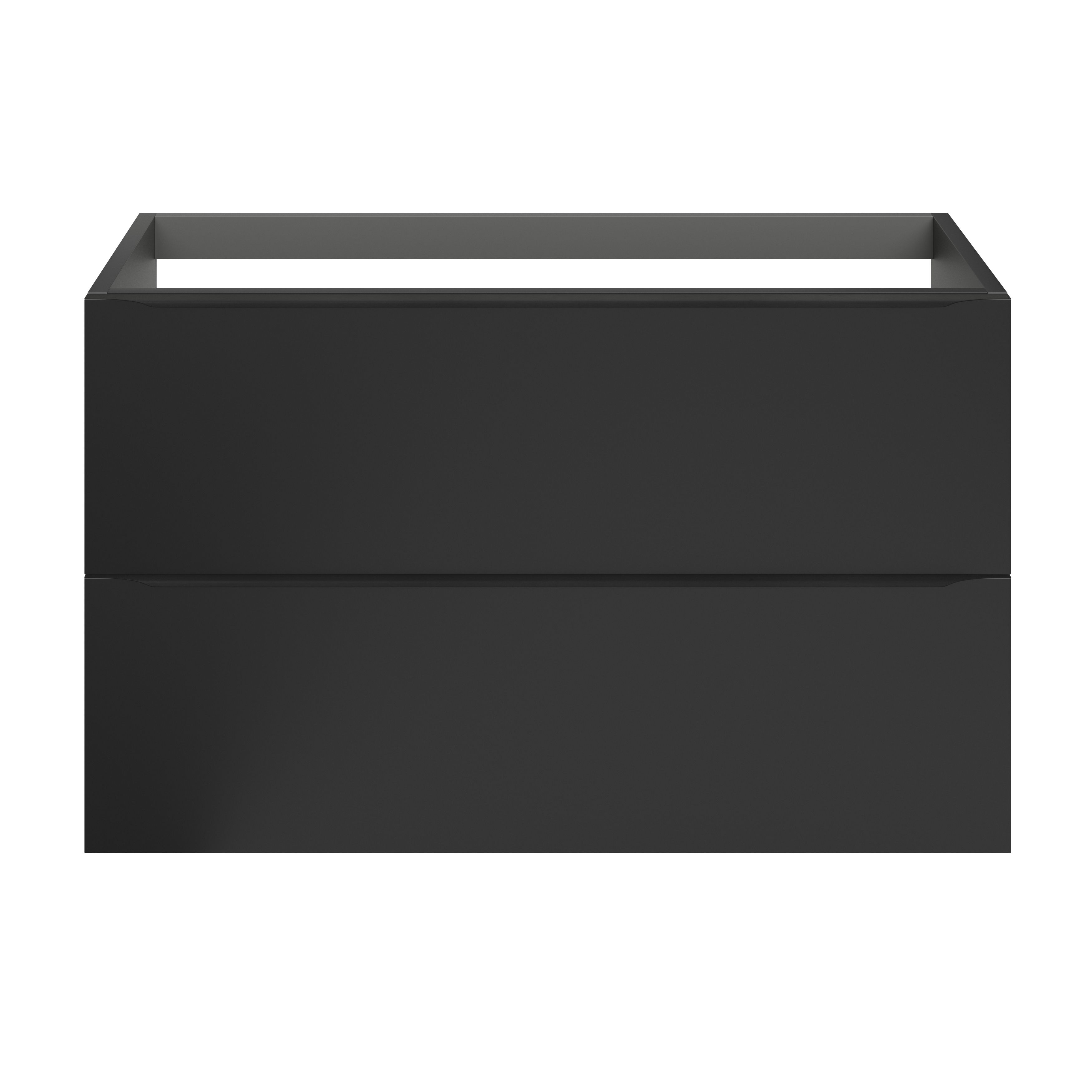 GoodHome Imandra Matt Black Wall-mounted Bathroom Cabinet (H)60cm (W)100cm