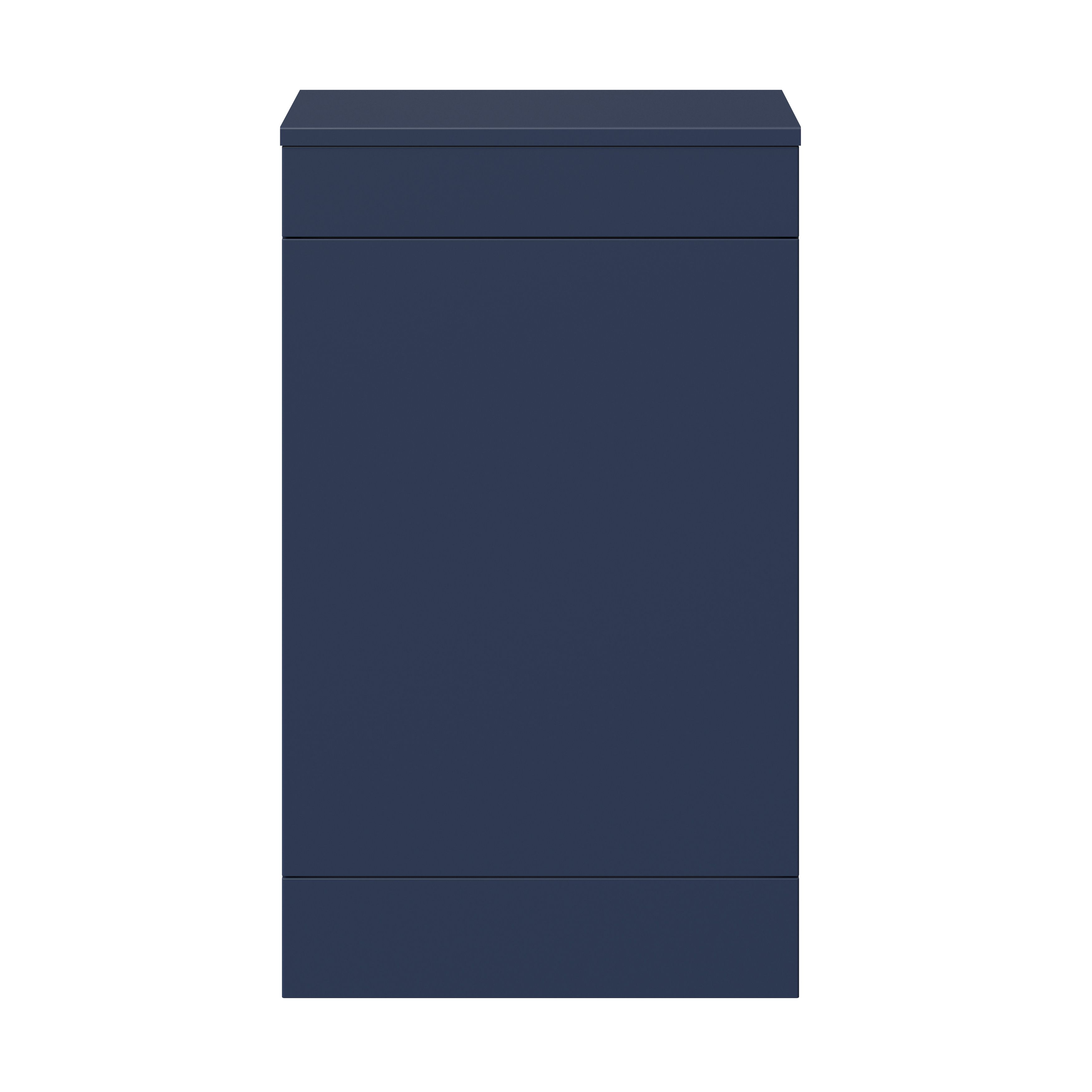 GoodHome Imandra Matt Blue Freestanding Toilet Cabinet (W)500mm (H)840mm