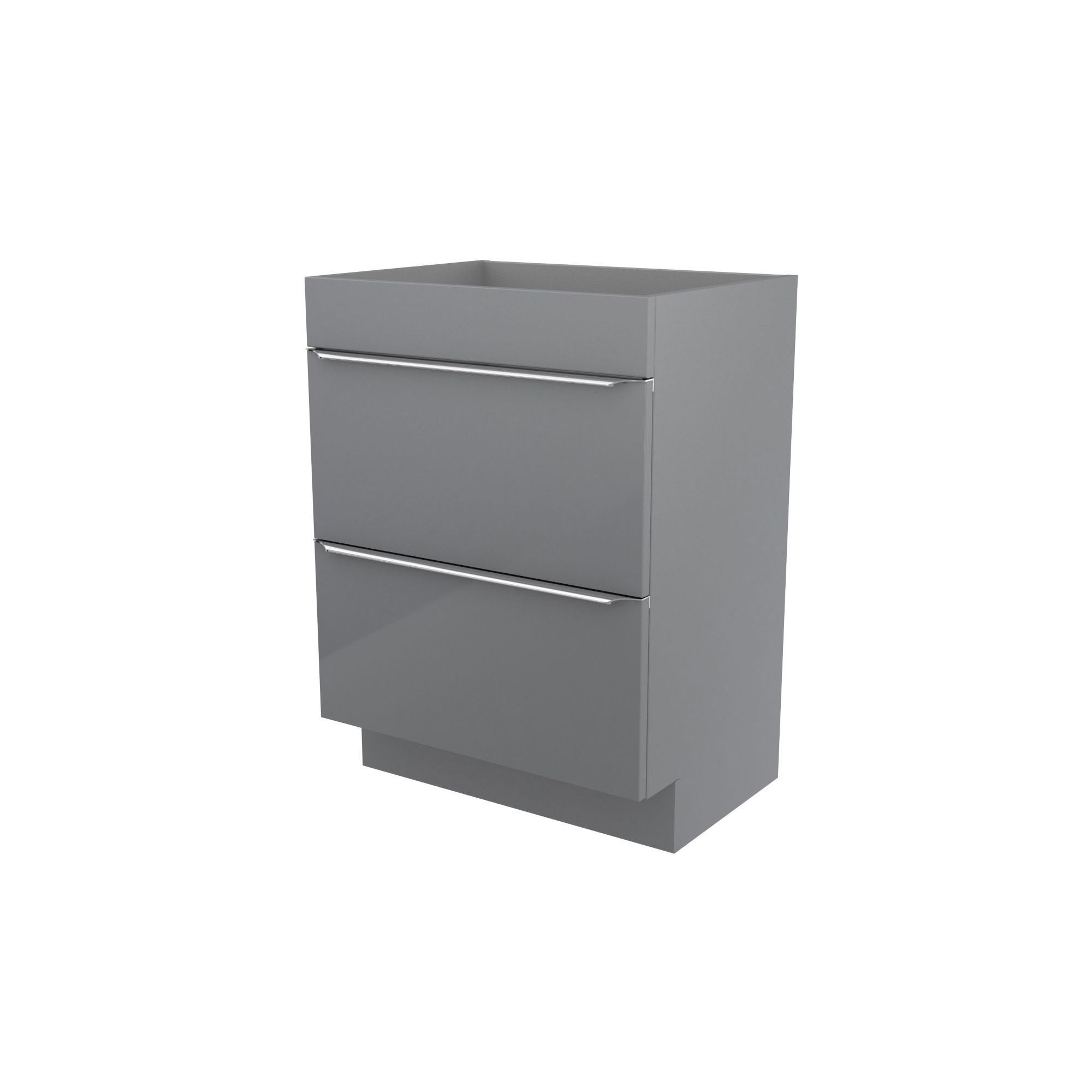 GoodHome Imandra & Mila Grey Freestanding Vanity unit & basin set (W)604mm