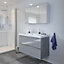 GoodHome Imandra & Mila Grey Wall-mounted Vanity unit & basin set (W)1004mm