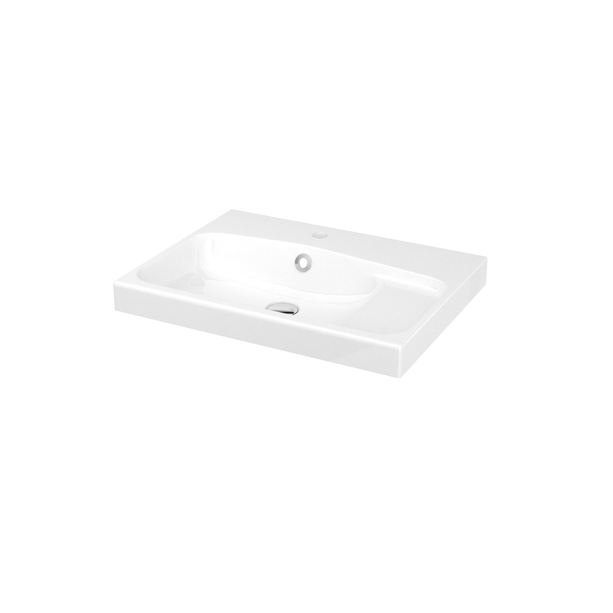 GoodHome Imandra & Mila White Freestanding Vanity unit & basin set (W)604mm