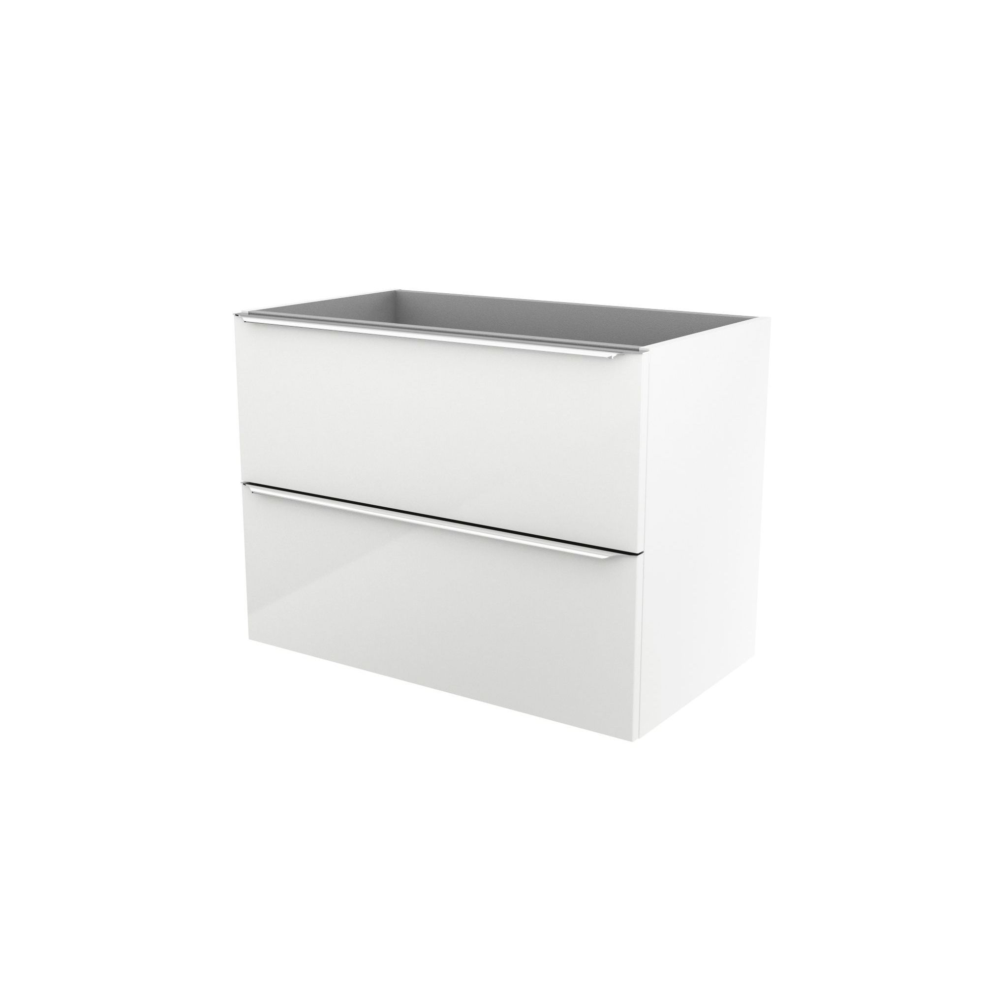 GoodHome Imandra & Mila White Wall-mounted Vanity unit & basin set (W)804mm