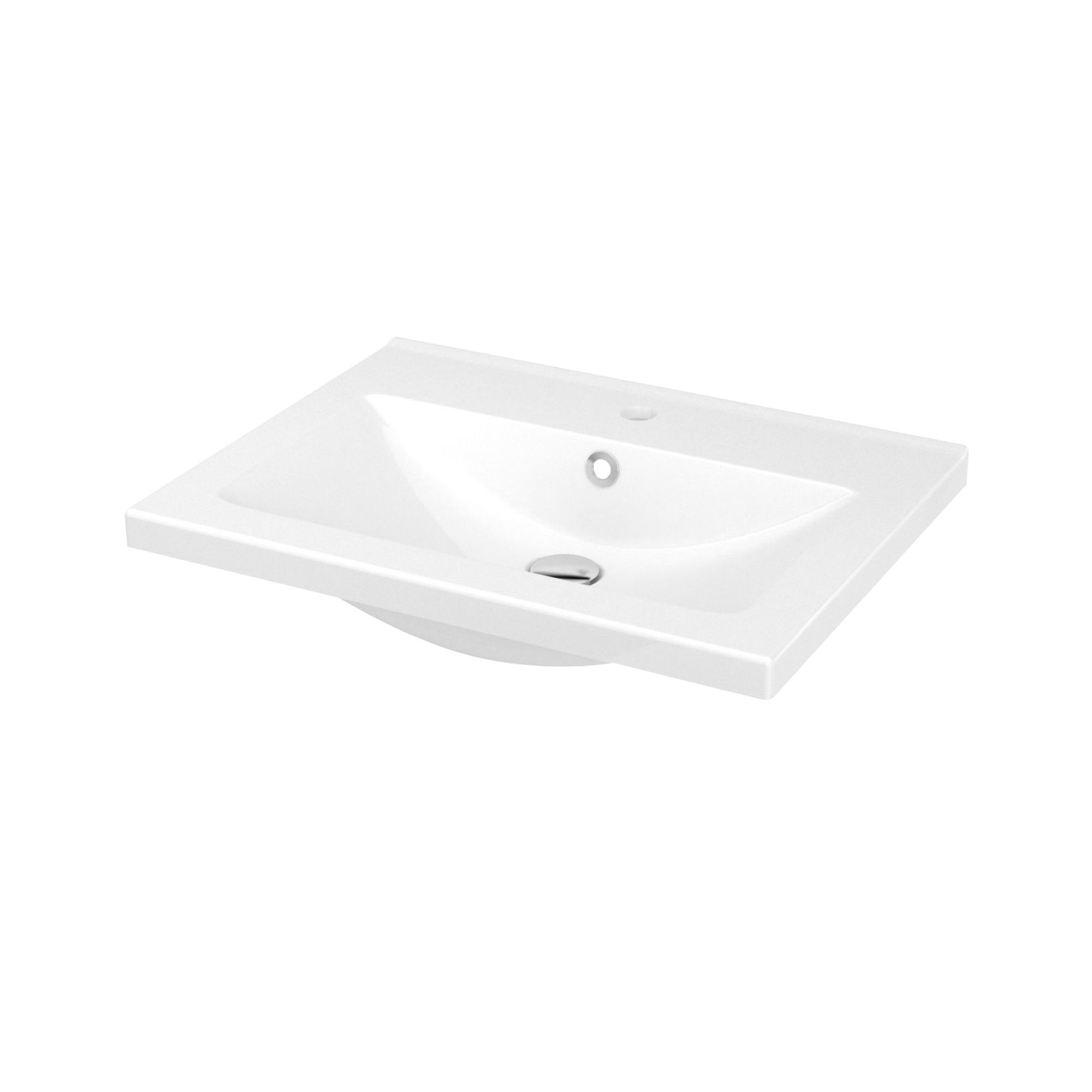GoodHome Imandra & Nira Grey Wall-mounted Vanity unit & basin set (W)604mm