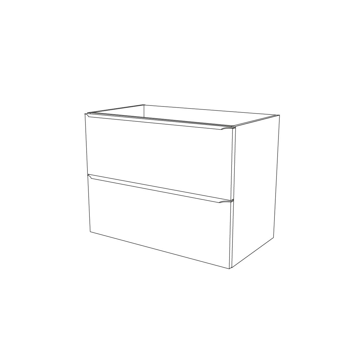 GoodHome Imandra & Nira Grey Wall-mounted Vanity unit & basin set (W)804mm