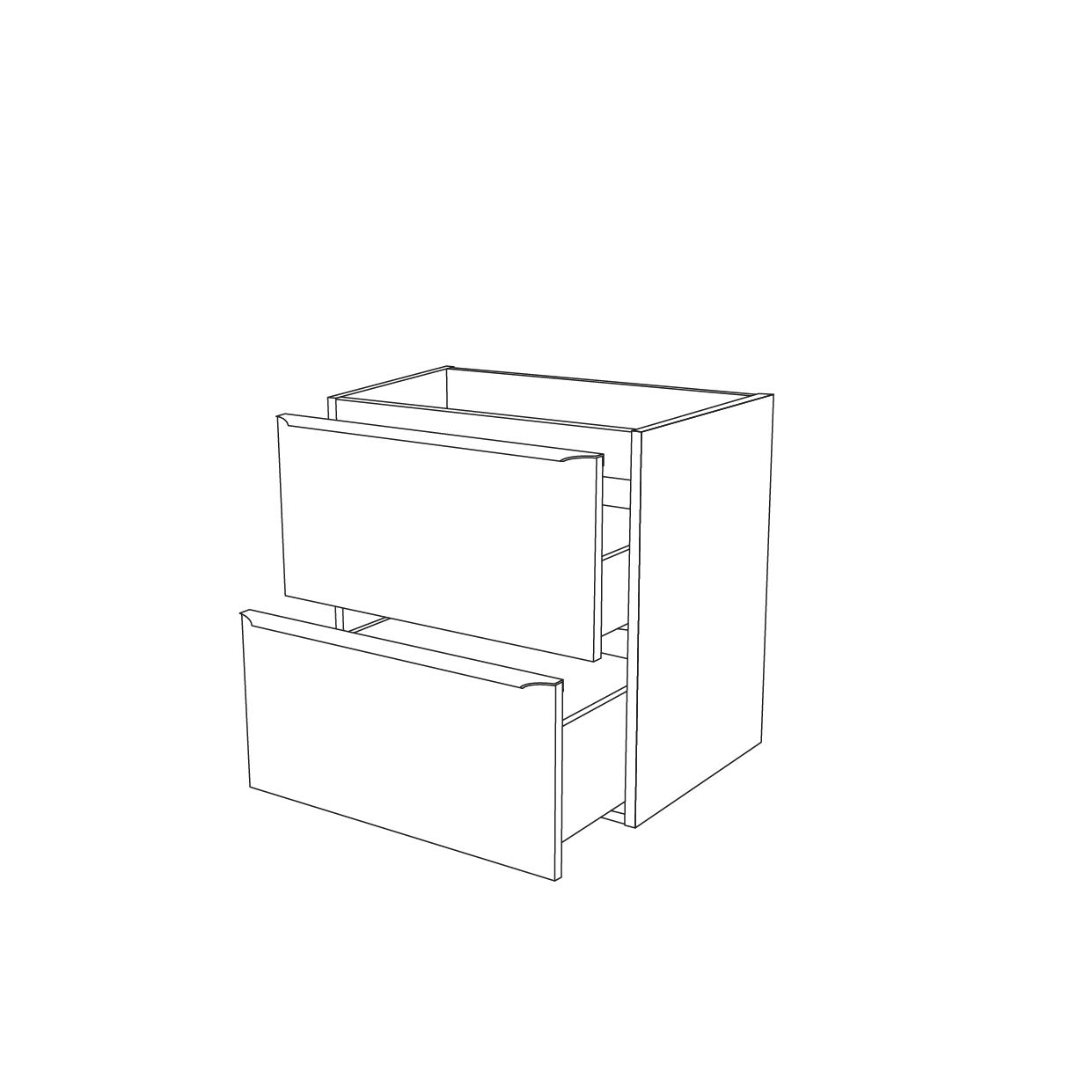 GoodHome Imandra & Nira White Wall-mounted Vanity unit & basin set (W)604mm