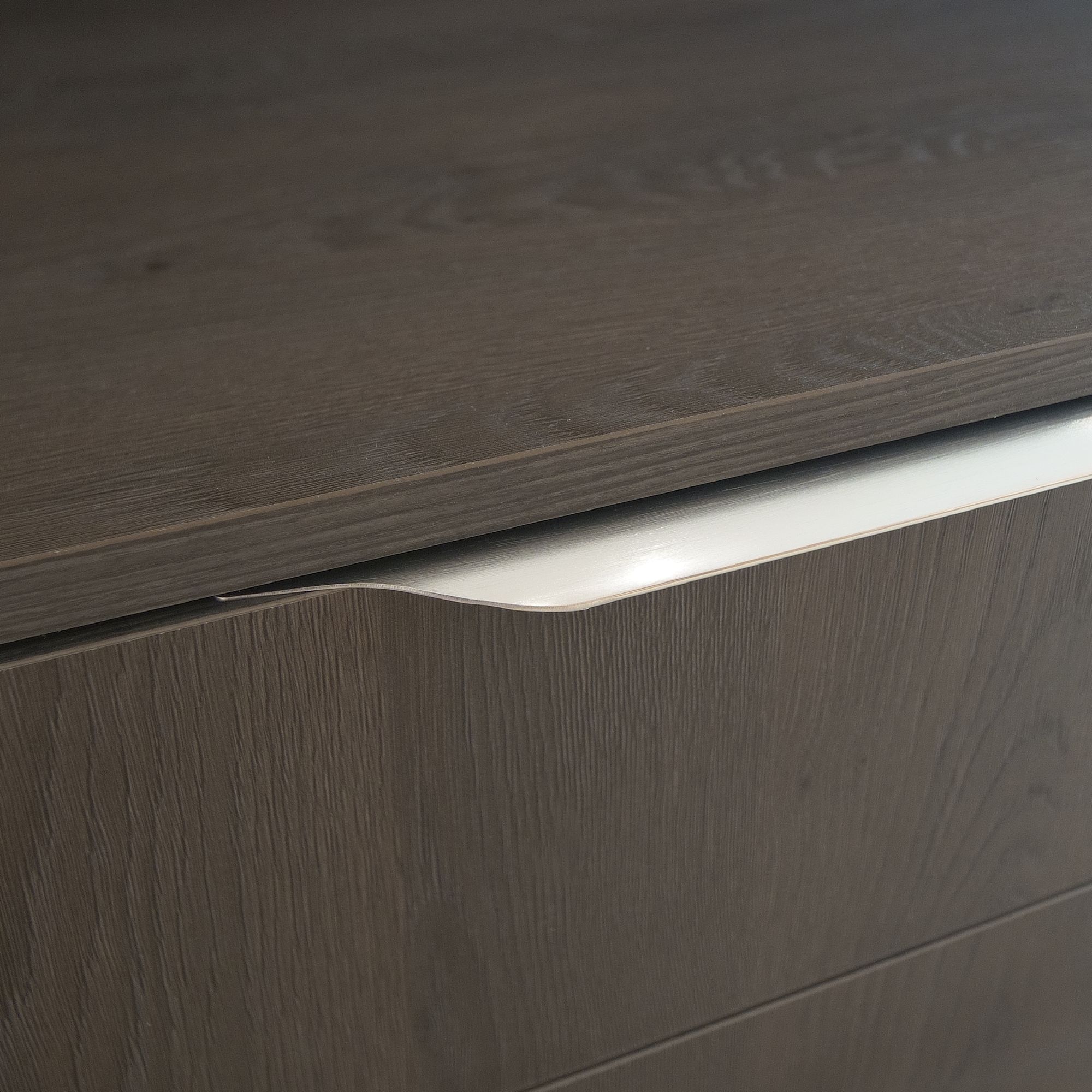 GoodHome Imandra Silver effect Bathroom Handle (L)60cm