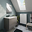 GoodHome Imandra Slimline Gloss Grey Wall-mounted Bathroom Cabinet (H)60cm (W)60cm