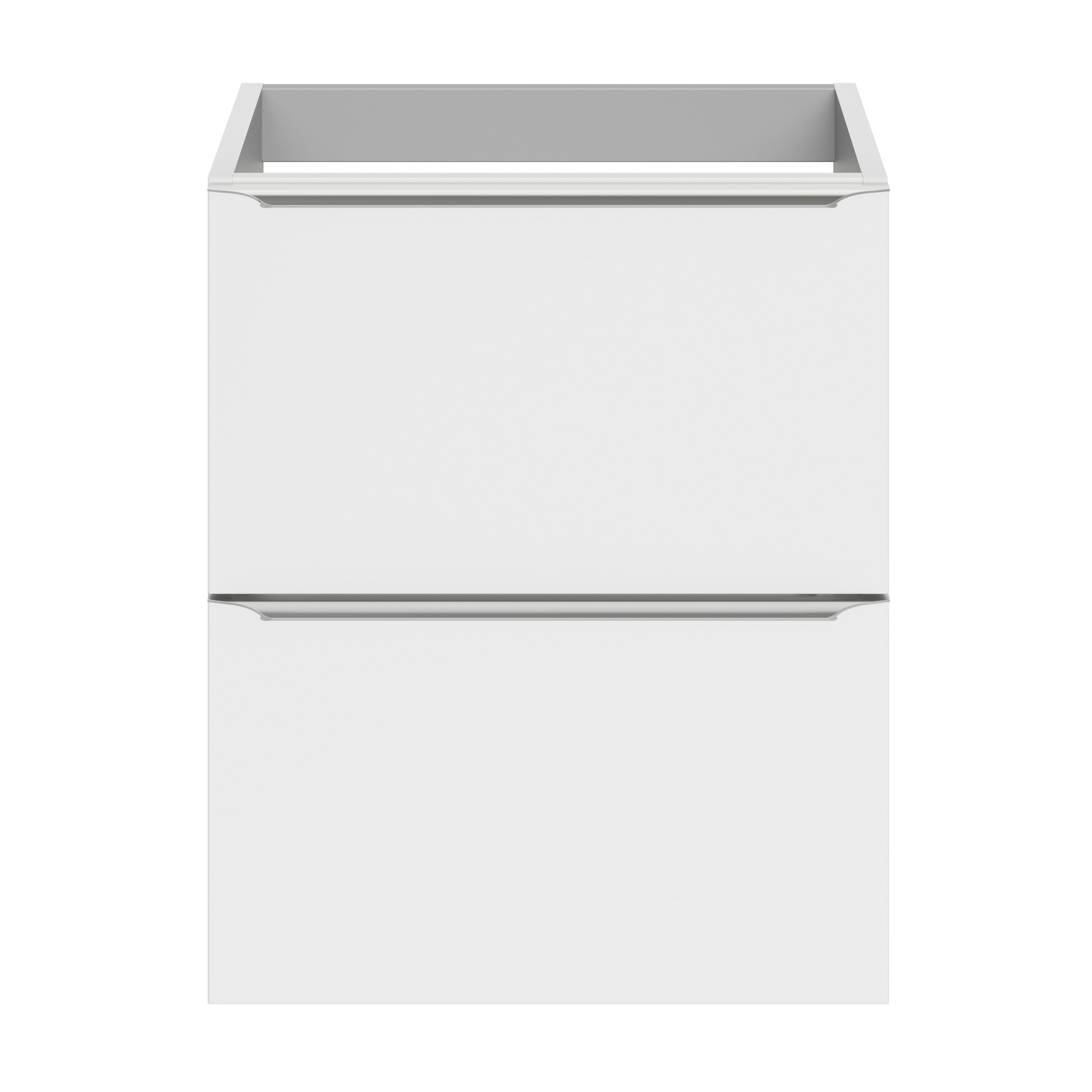 GoodHome Imandra Slimline Gloss White Wall-mounted Bathroom Cabinet (H)60cm (W)50cm