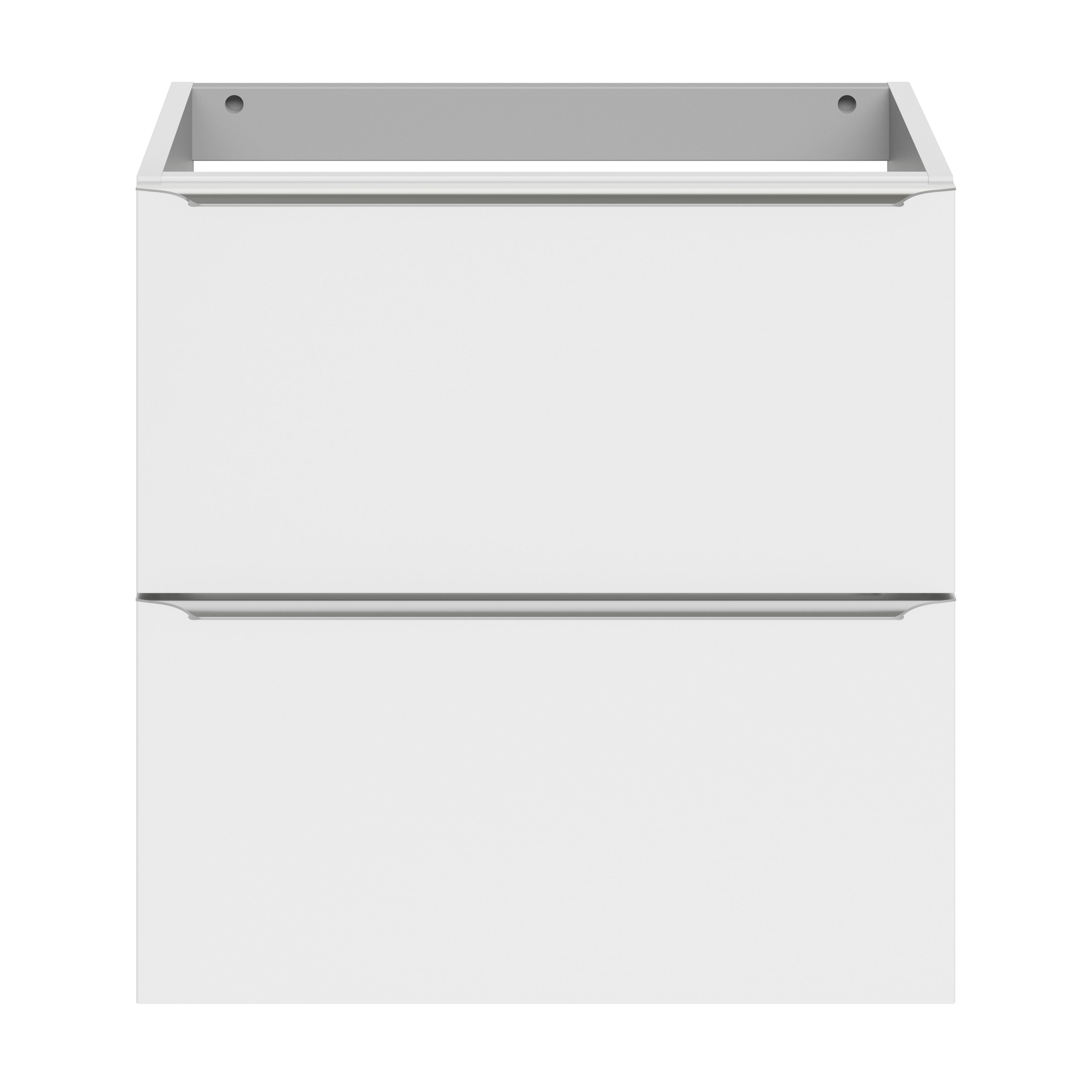 GoodHome Imandra Slimline Gloss White Wall-mounted Bathroom Cabinet (H)60cm (W)60cm