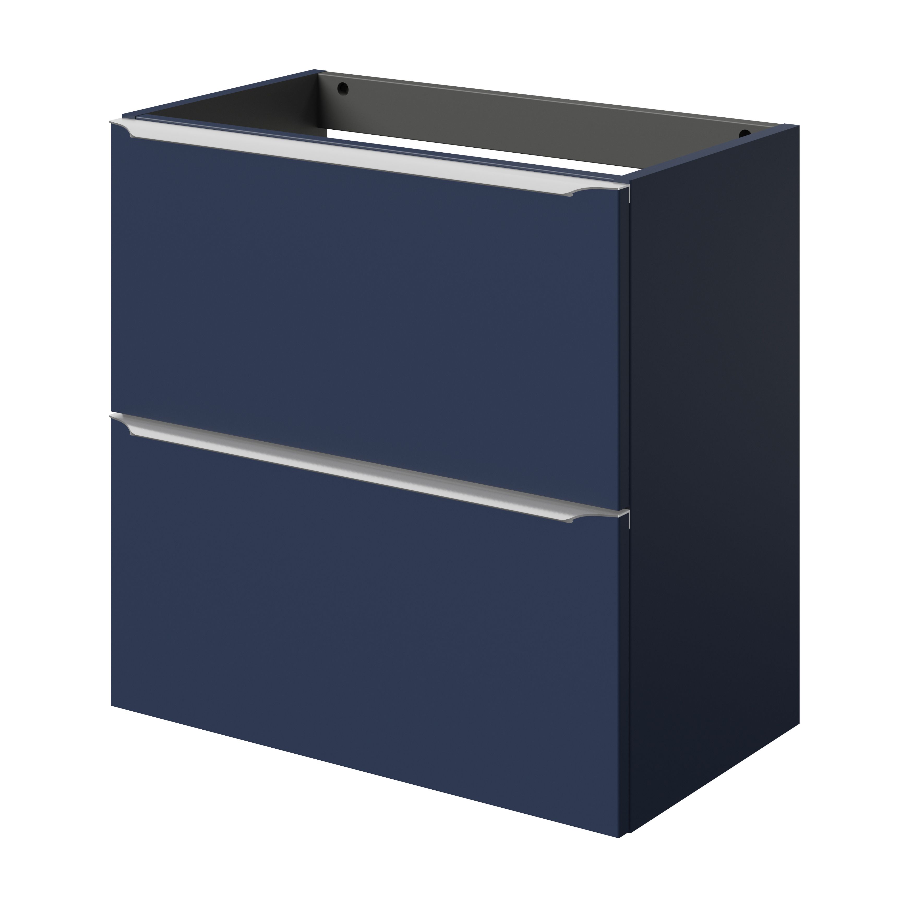 GoodHome Imandra Slimline Matt Blue Wall-mounted Bathroom Cabinet (H)60cm (W)60cm