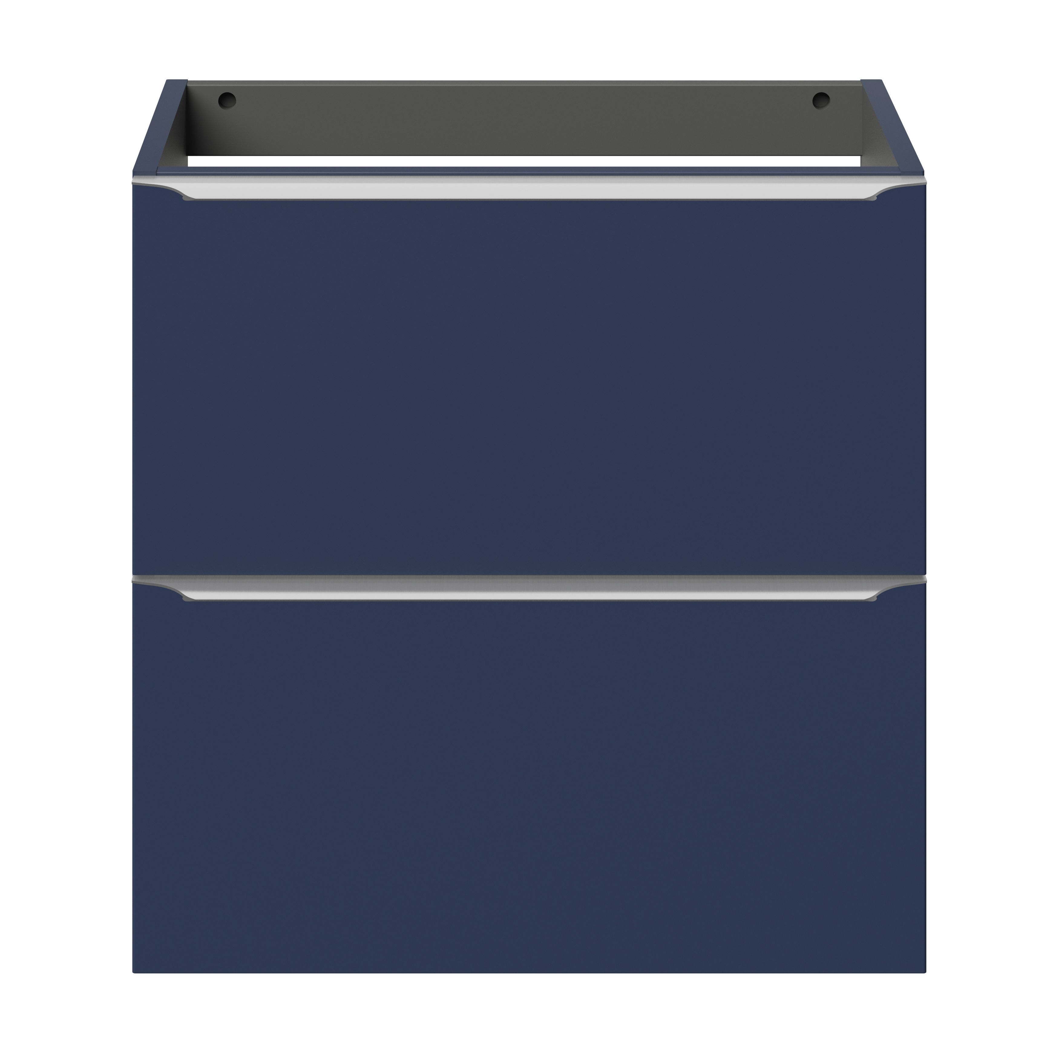 GoodHome Imandra Slimline Matt Blue Wall-mounted Bathroom Cabinet (H)60cm (W)60cm