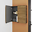 GoodHome Imandra Walnut effect Double Wall cabinet (W)600mm (H)600mm