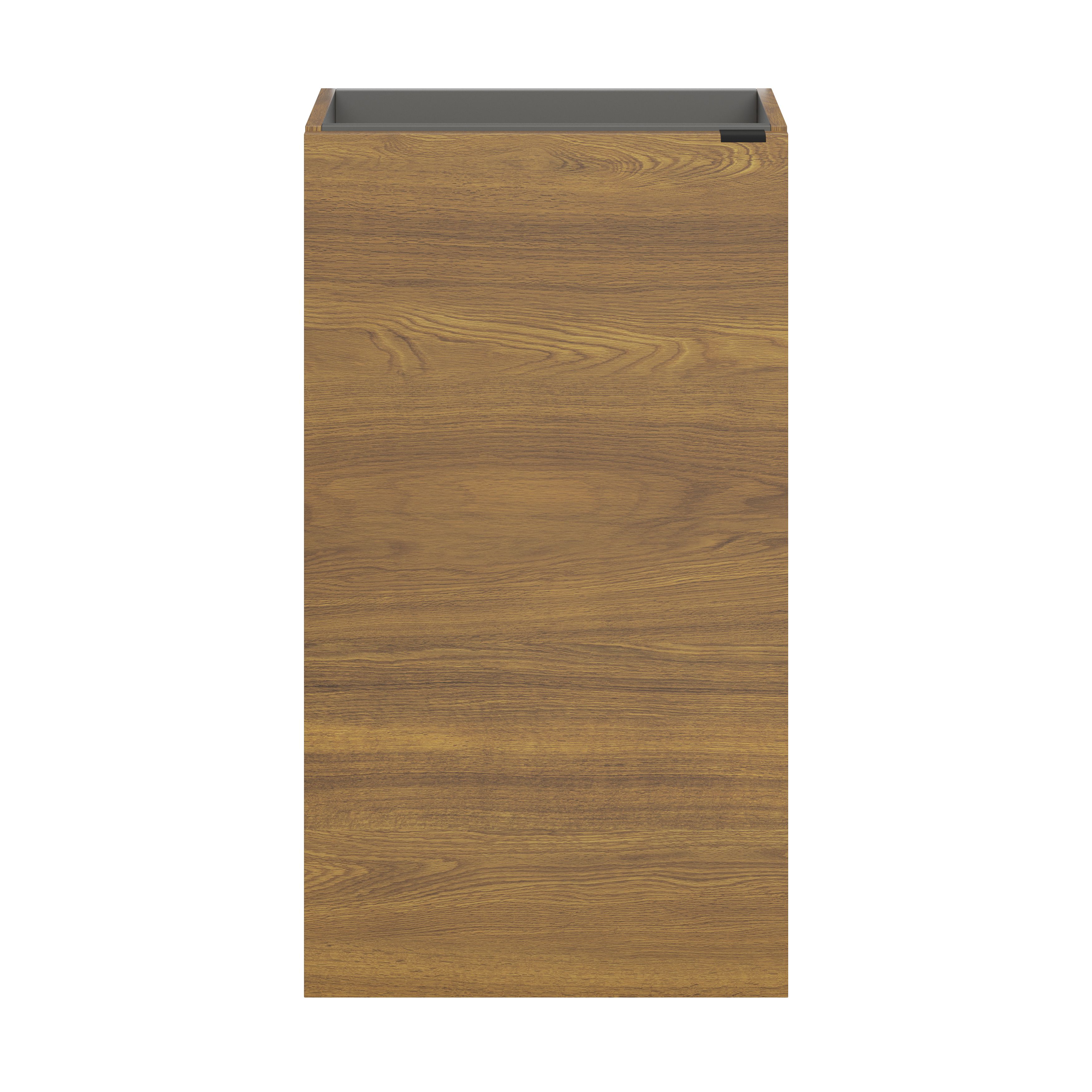GoodHome Imandra Walnut effect Single Freestanding Bathroom Cloakroom unit (H)79cm (W)44cm