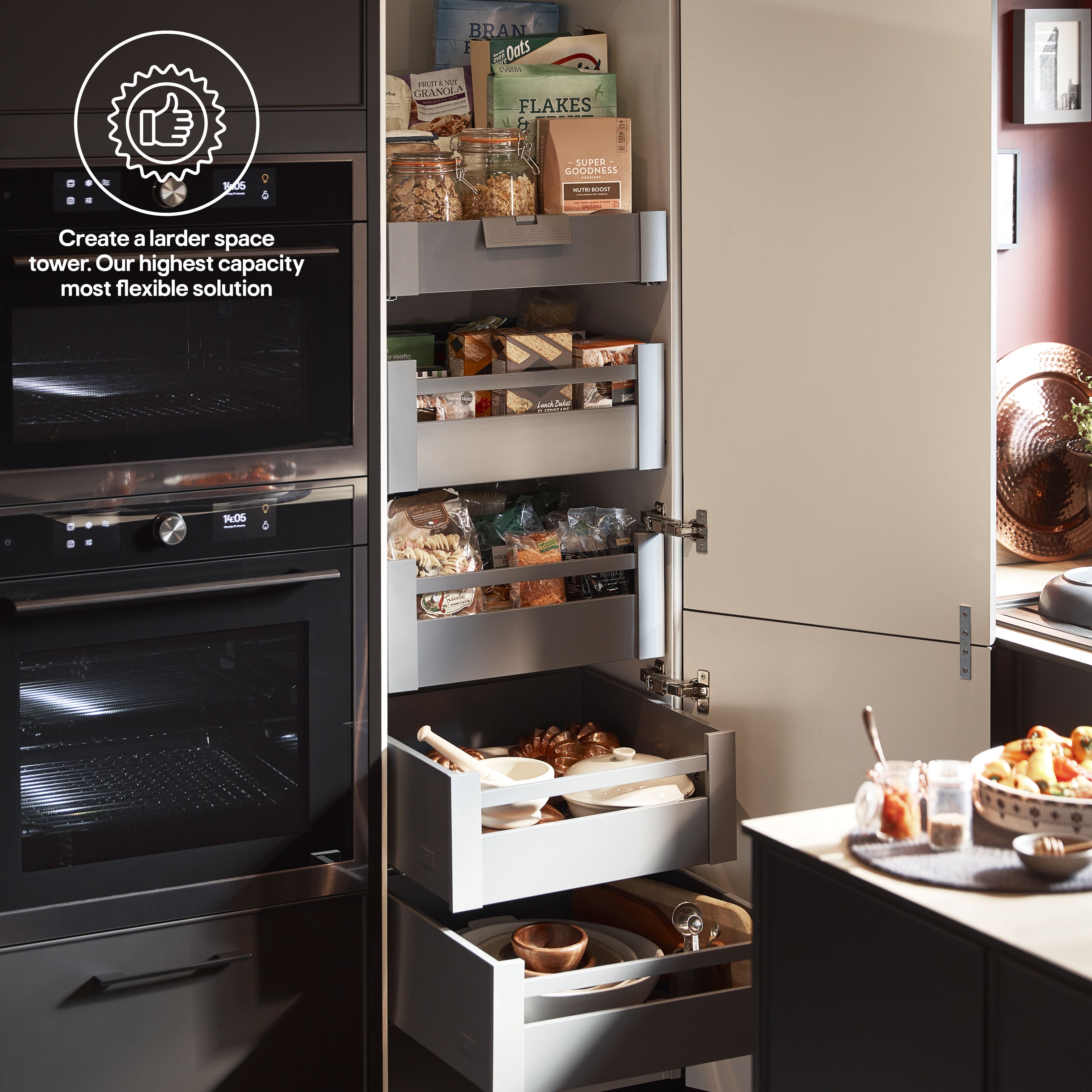 GoodHome Internal drawer front (W)800mm