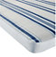 GoodHome Isla Blue stripe Striped Outdoor Bench cushion (L)103.5cm x (W)48cm