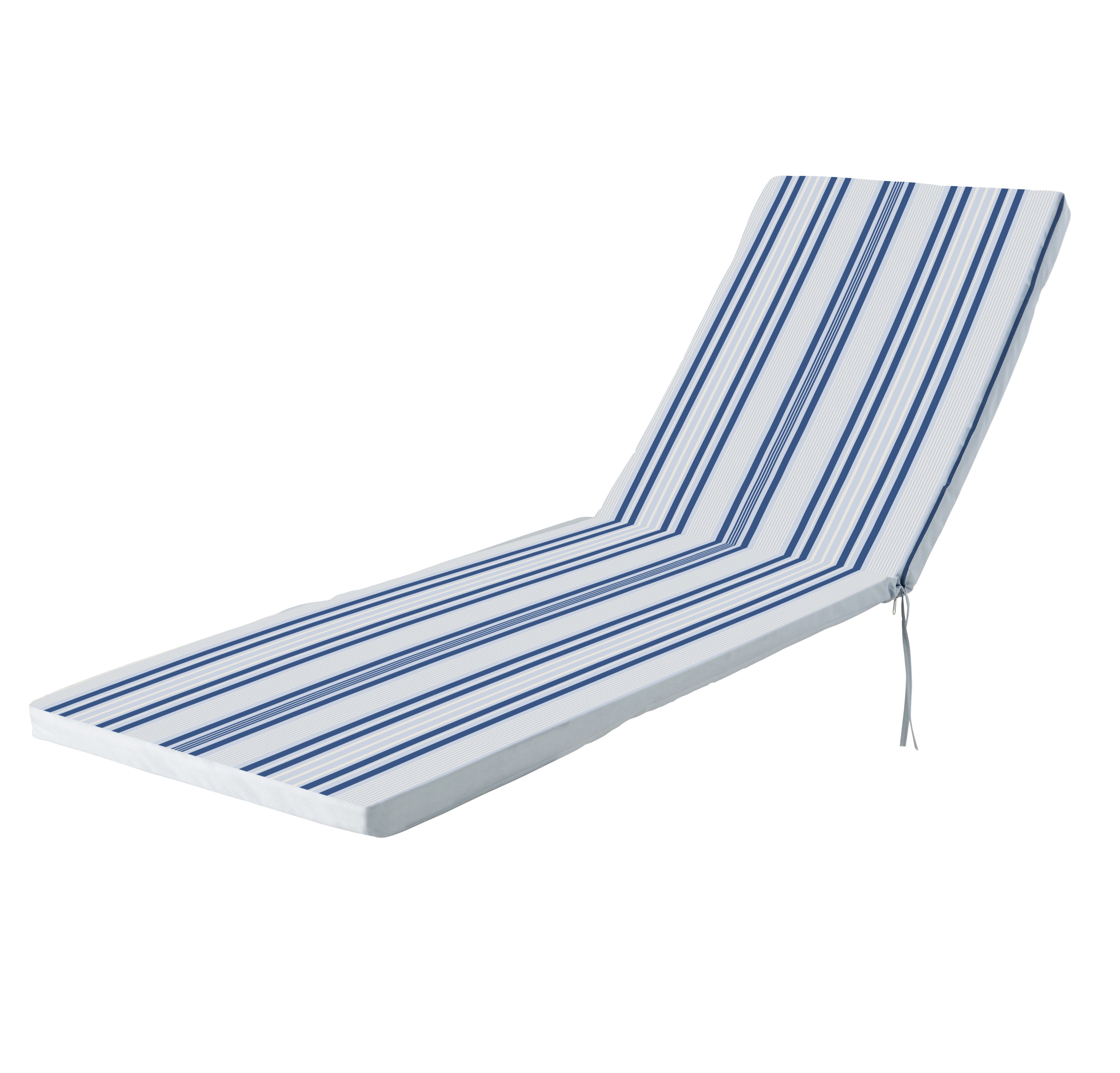 Striped discount sun lounger