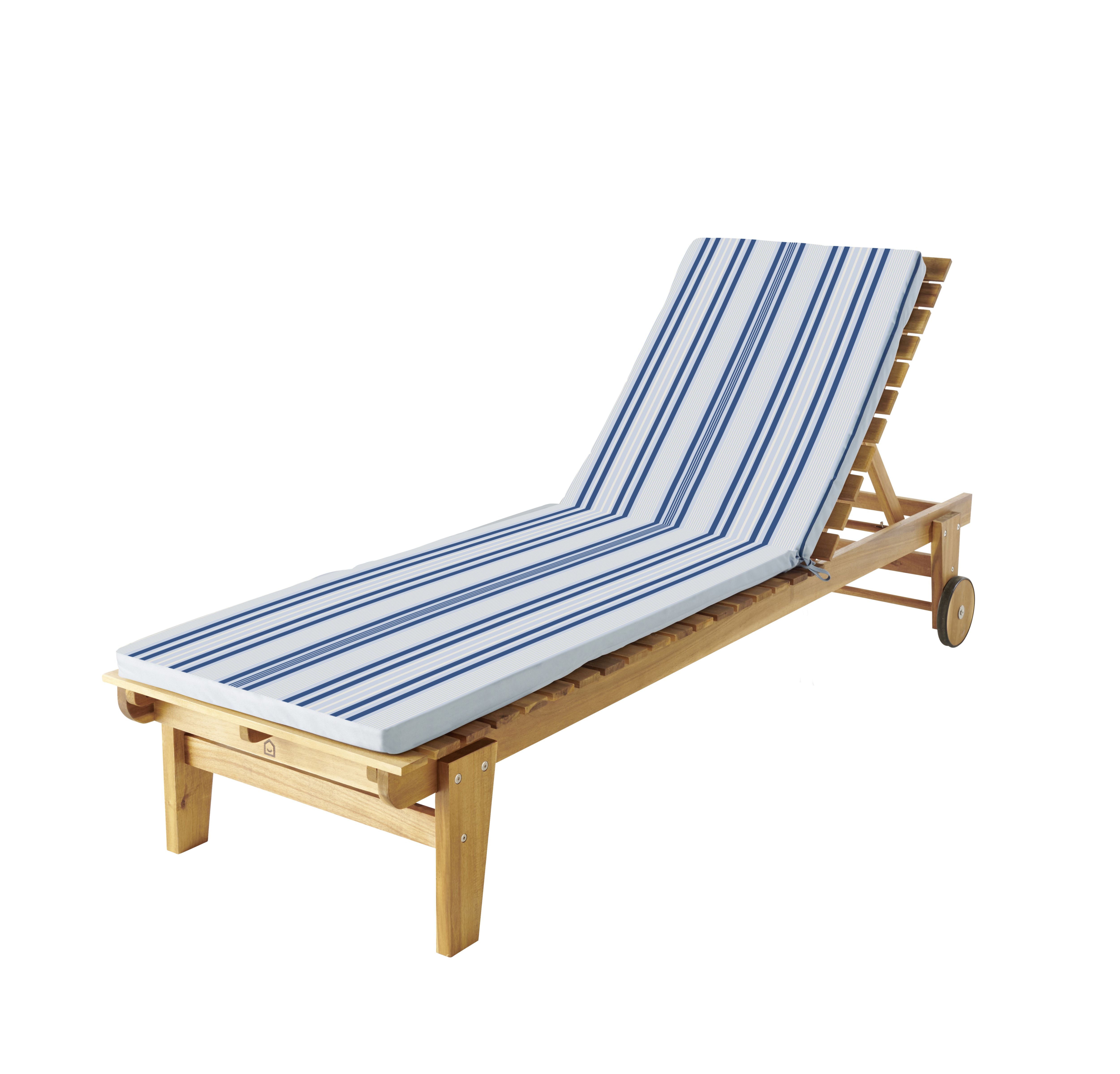 Striped store sun lounger