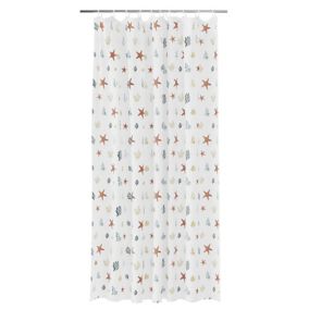 GoodHome Islay Multicolour Corals Shower curtain (L)1800mm