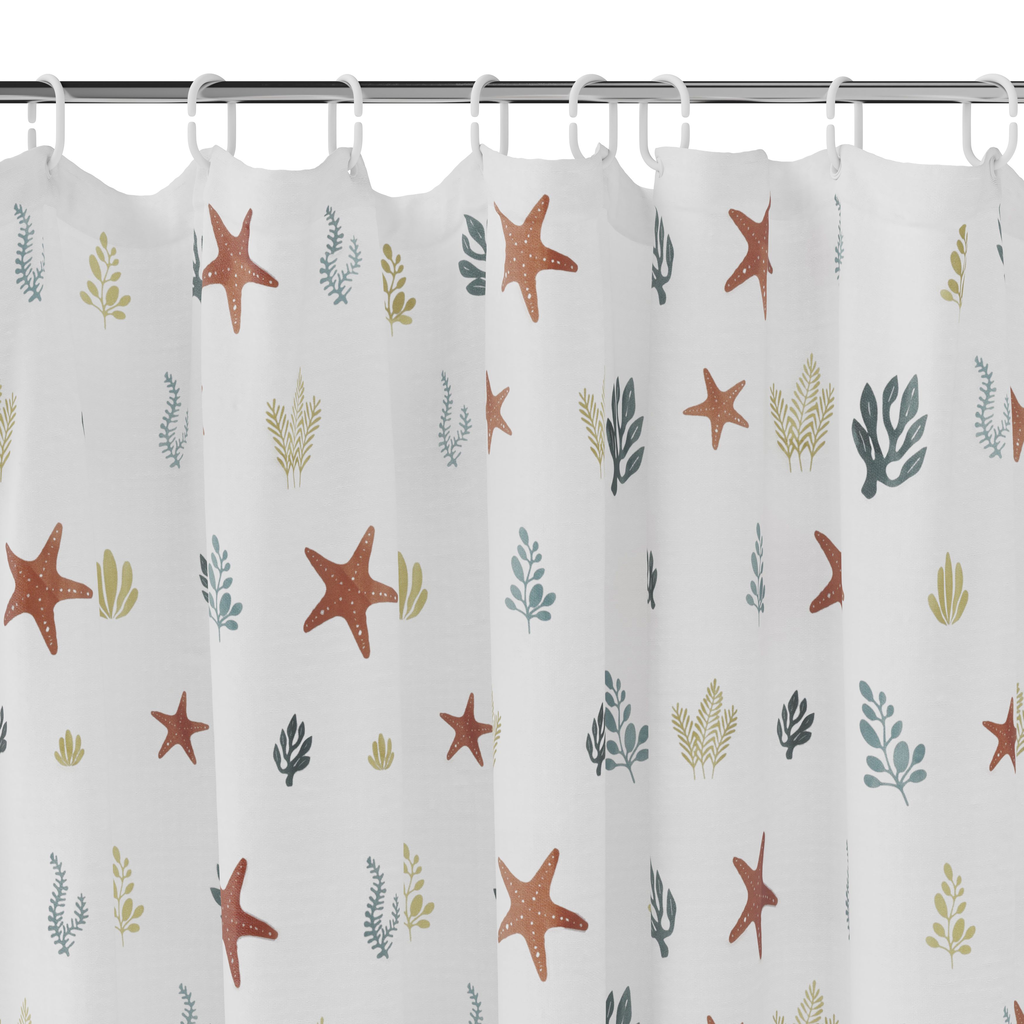 GoodHome Islay Multicolour Corals Shower curtain (W)180cm