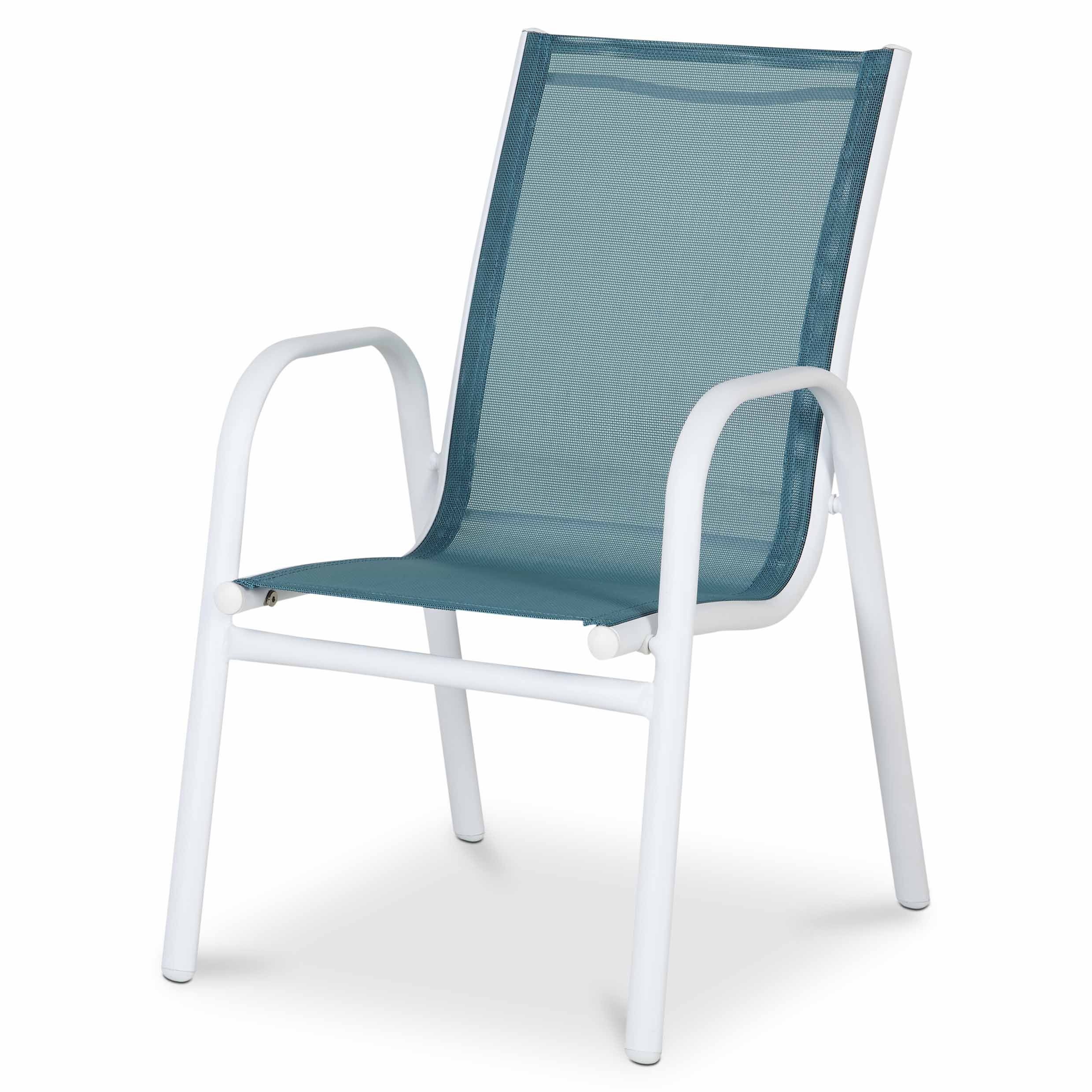 Turquoise on sale metal chair