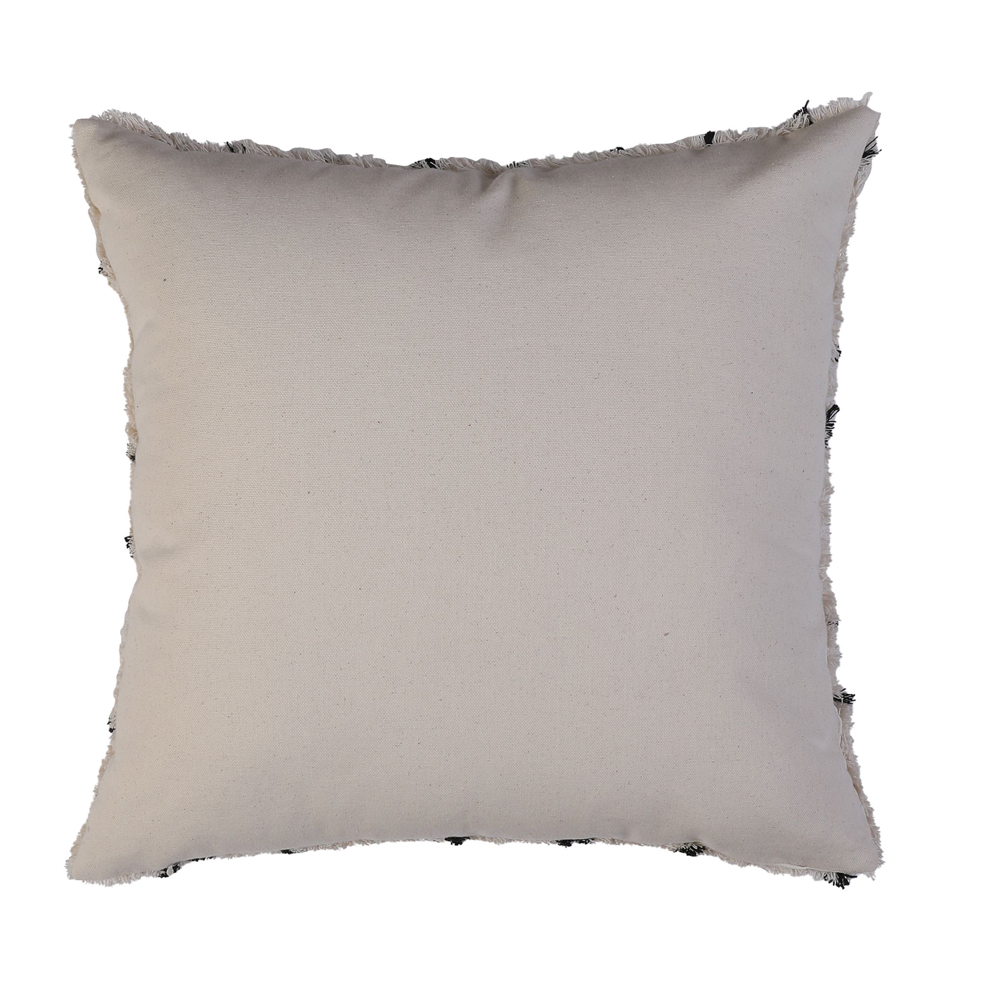 GoodHome Jaspar White Geometric Indoor Cushion (L)50cm x (W)50cm