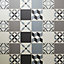 GoodHome Jazy Grey Mosaic effect Vinyl tile Pack of 12