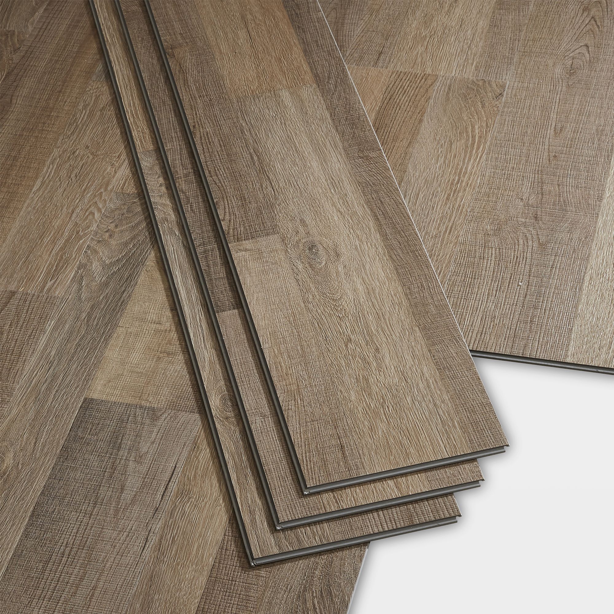 GoodHome Jazy Multi-grey Wood Effect Luxury Vinyl Click Flooring, 2.2m² ...