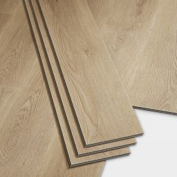 GoodHome Jazy Natural Wood effect Luxury vinyl click flooring, 2.2m² Pack