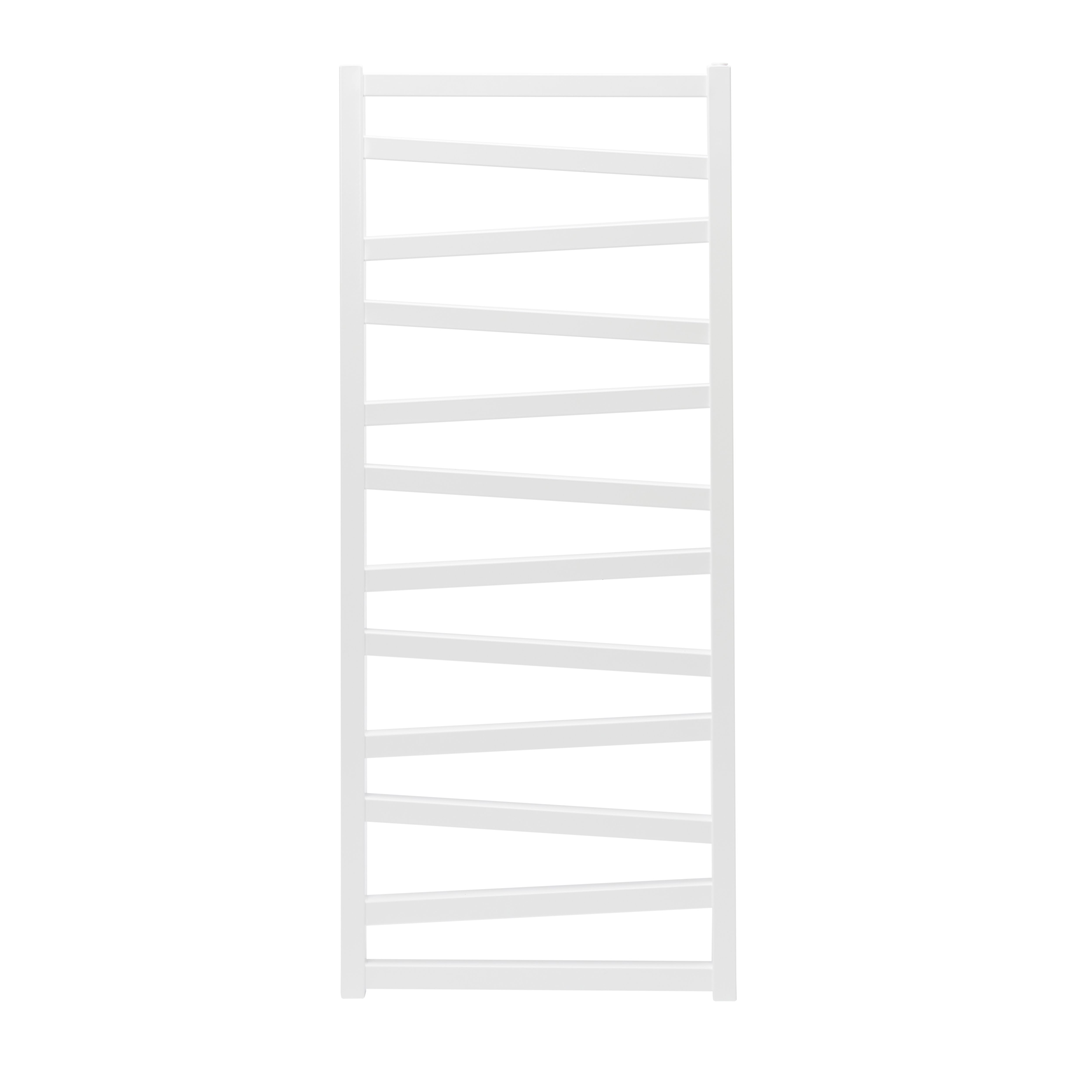 GoodHome Joinville, White Vertical Flat Towel radiator (W)500mm x (H)1180mm