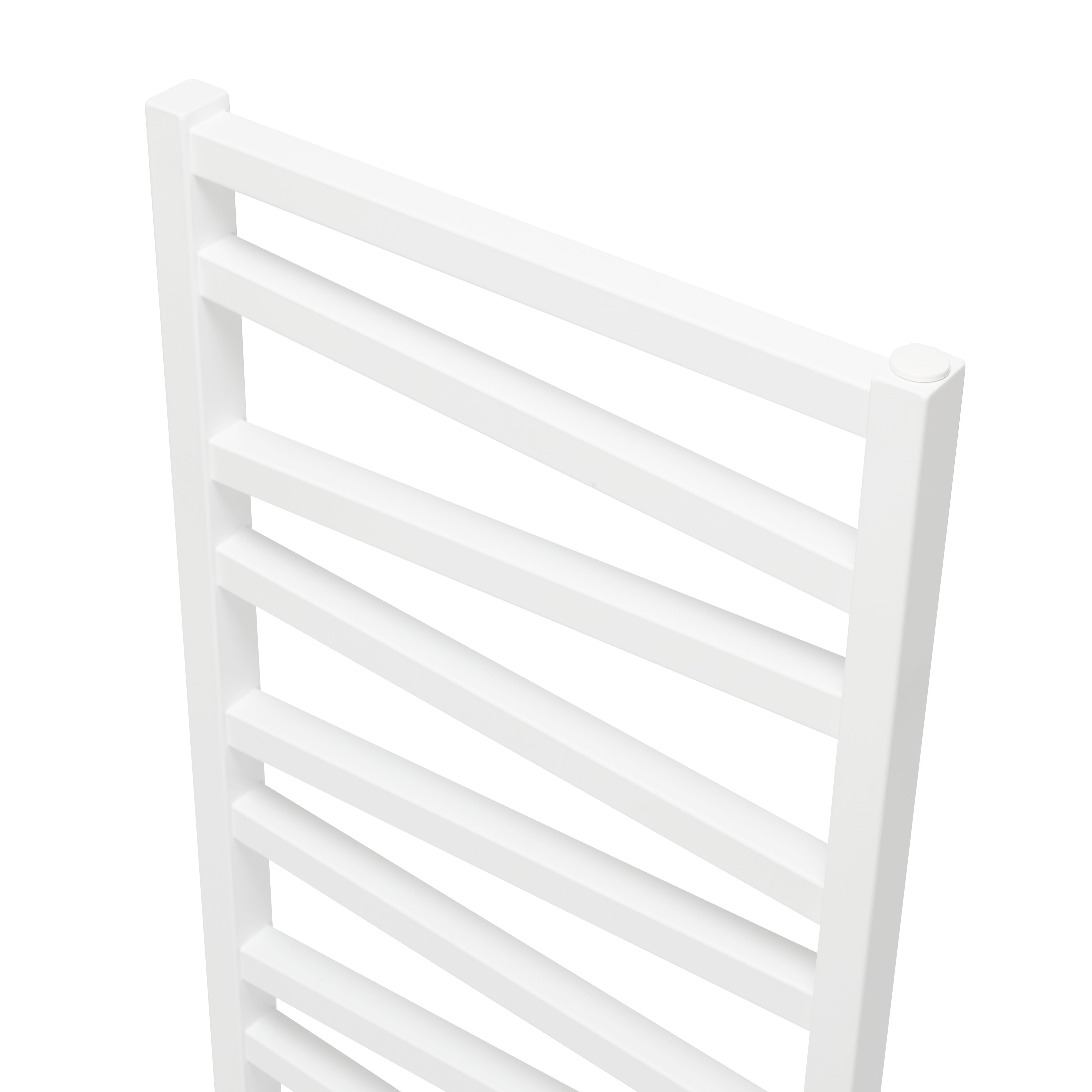 GoodHome Joinville, White Vertical Flat Towel radiator (W)500mm x (H)1180mm