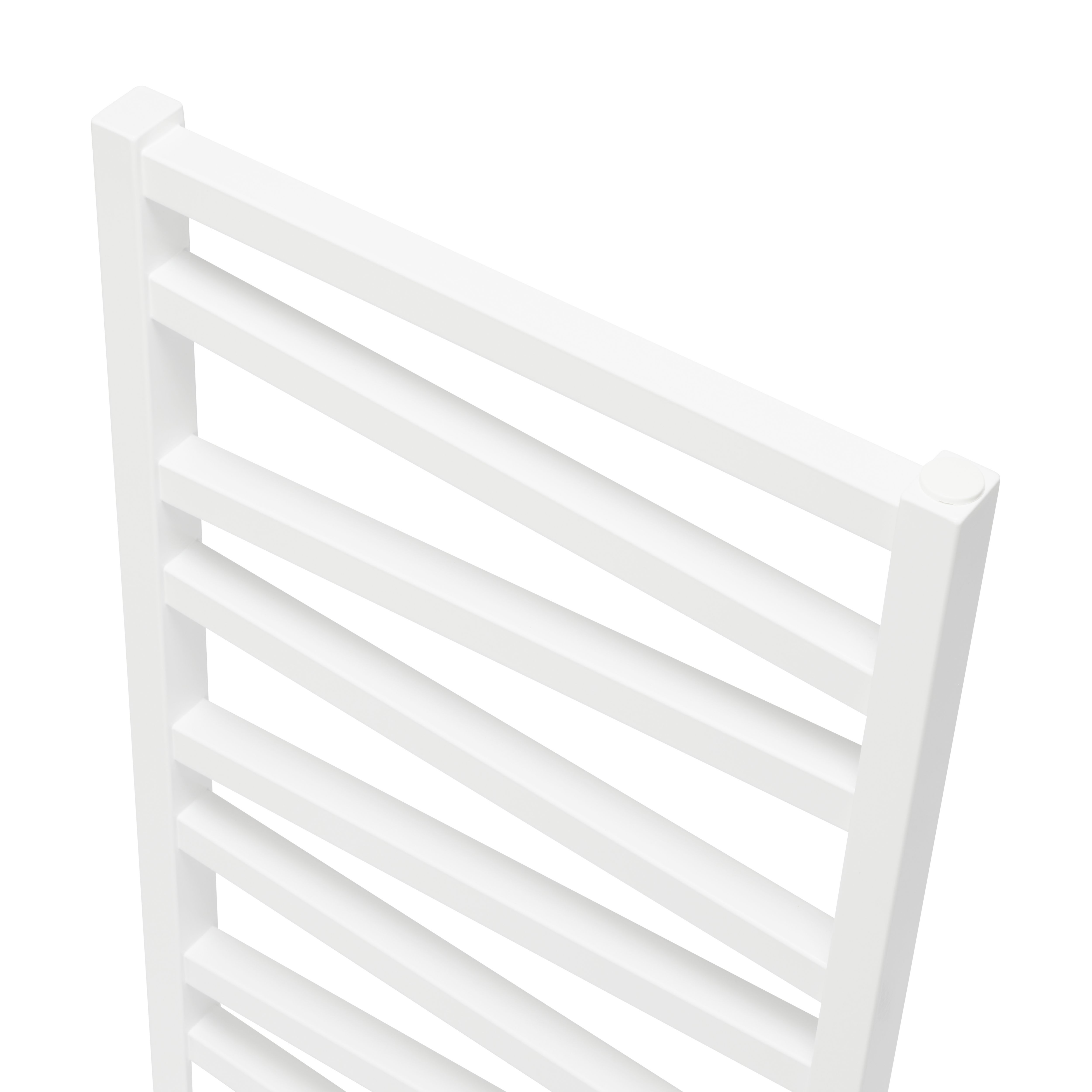 GoodHome Joinville, White Vertical Flat Towel radiator (W)500mm x (H)970mm