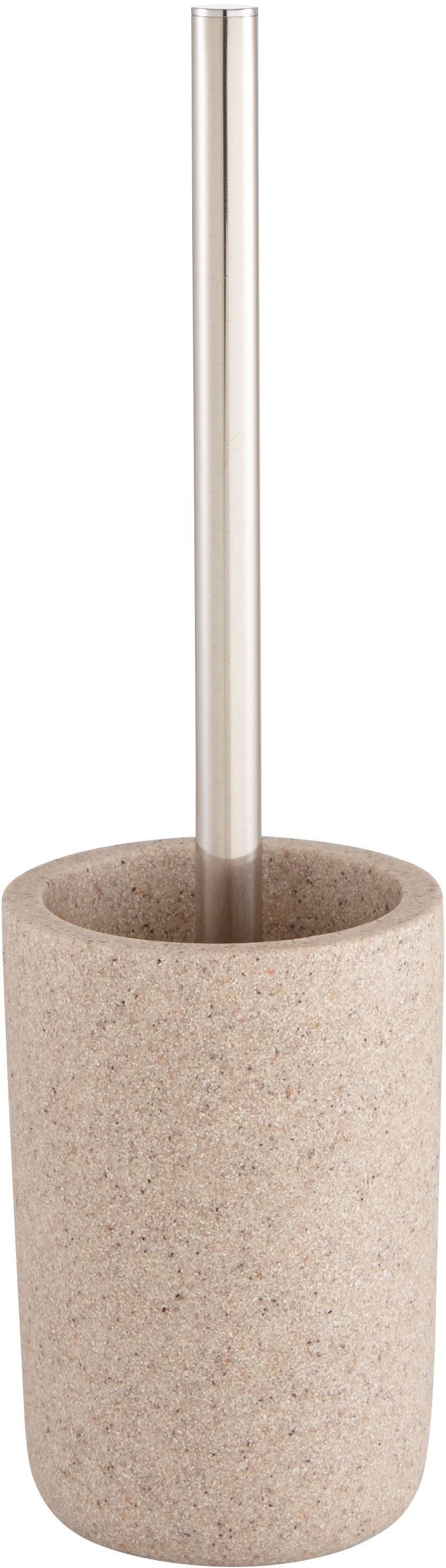 Beige toilet brush holder discount