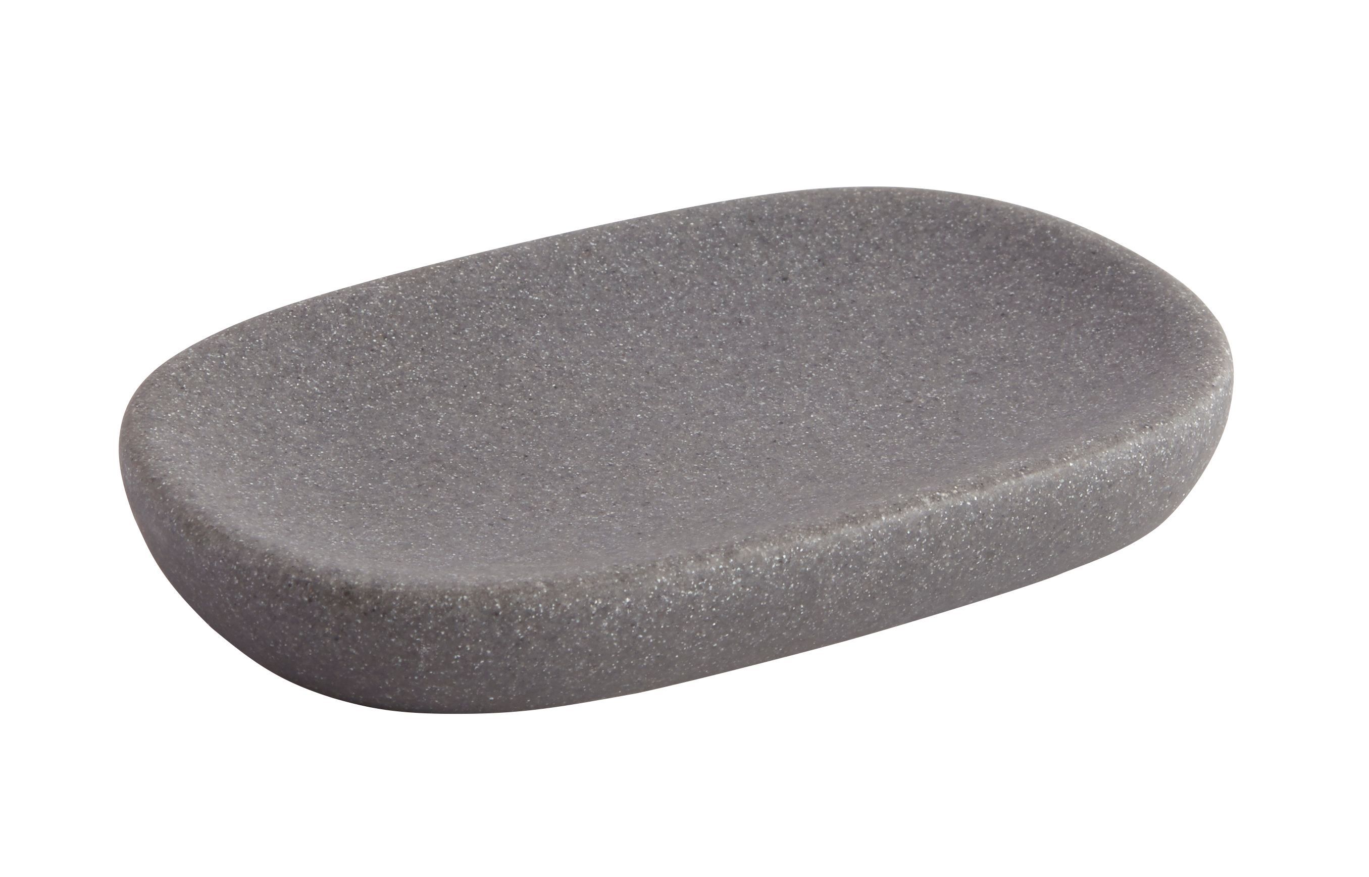 GoodHome Jubba Stone effect Polyresin Soap dish