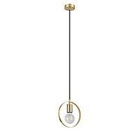 GoodHome Kaitains Gold effect Pendant ceiling light, (Dia)200mm