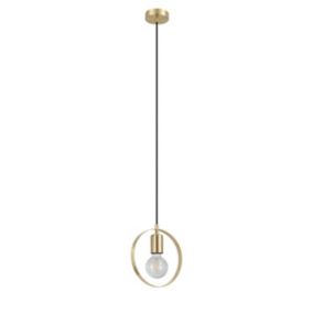 GoodHome Kaitains Gold effect Pendant ceiling light, (Dia)200mm