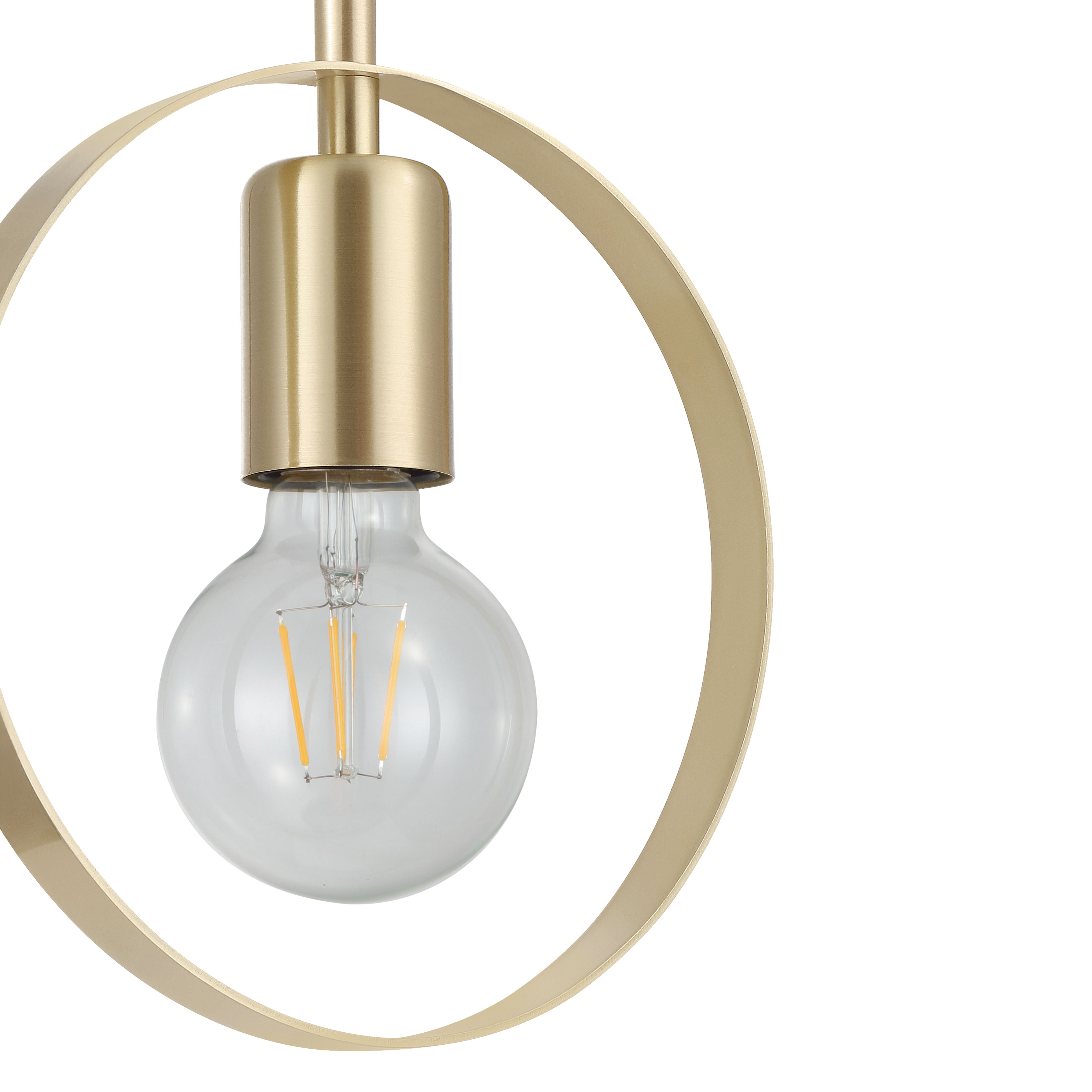 GoodHome Kaitains Gold effect Pendant ceiling light, (Dia)200mm