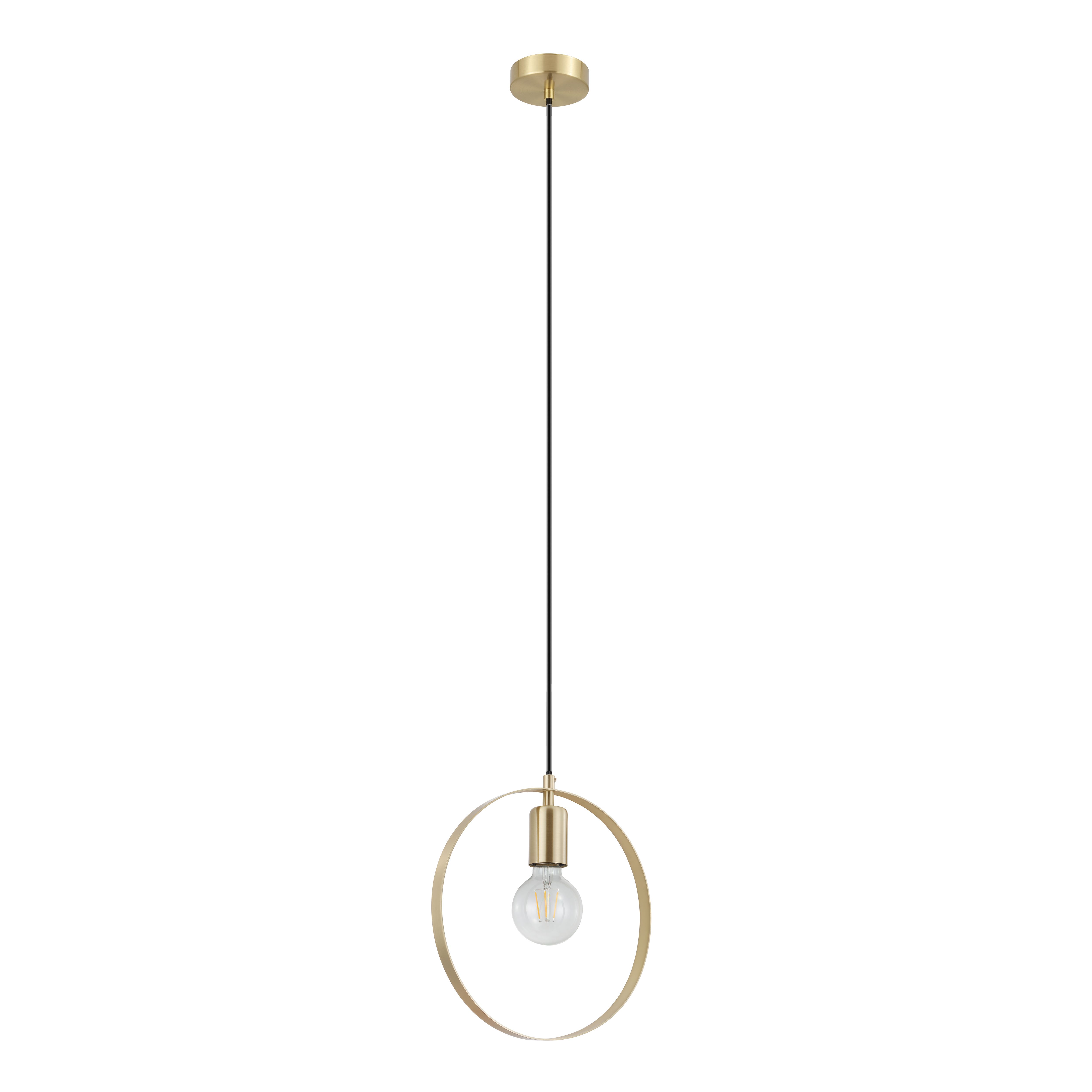 GoodHome Kaitains Gold effect Pendant ceiling light, (Dia)280mm