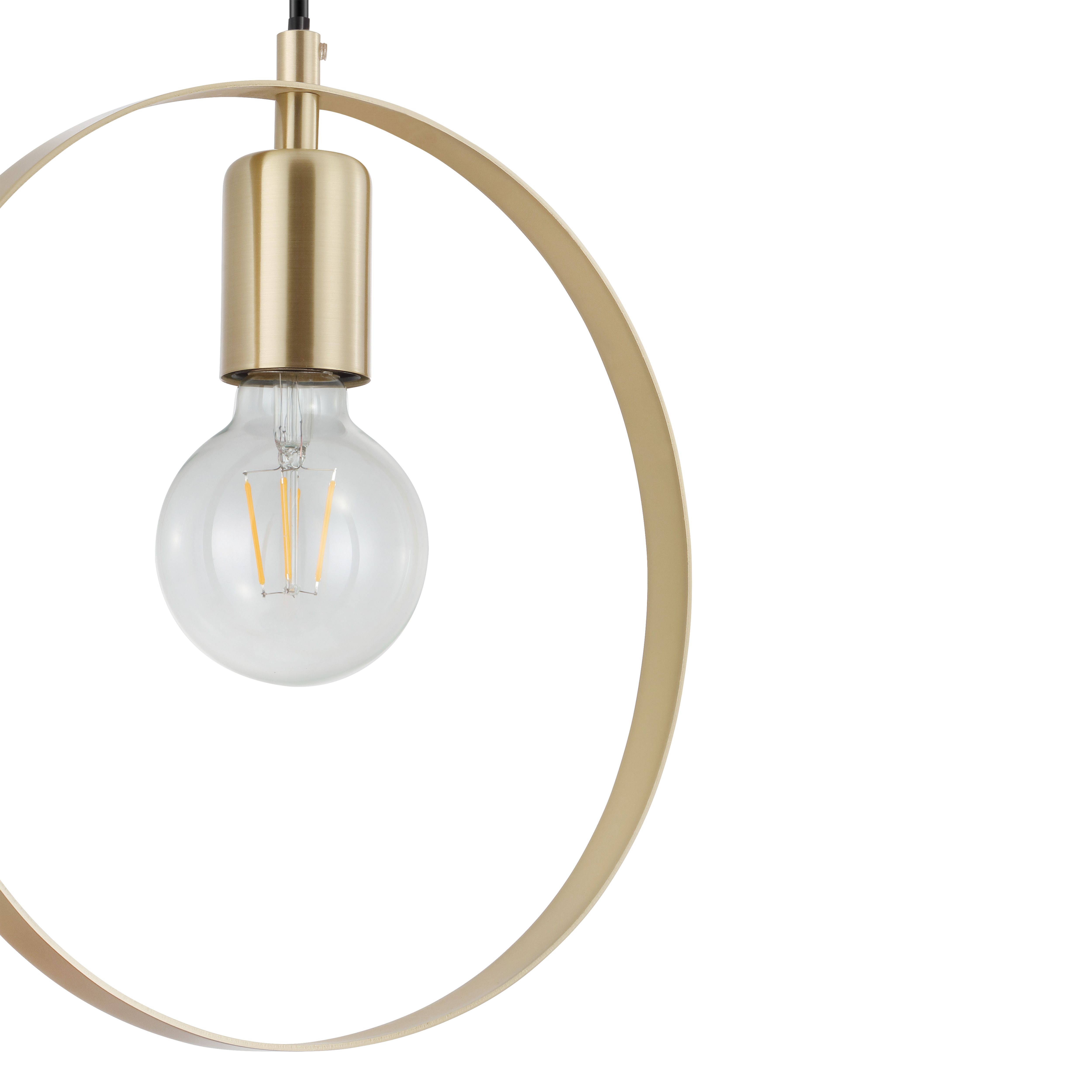 GoodHome Kaitains Gold effect Pendant ceiling light, (Dia)280mm