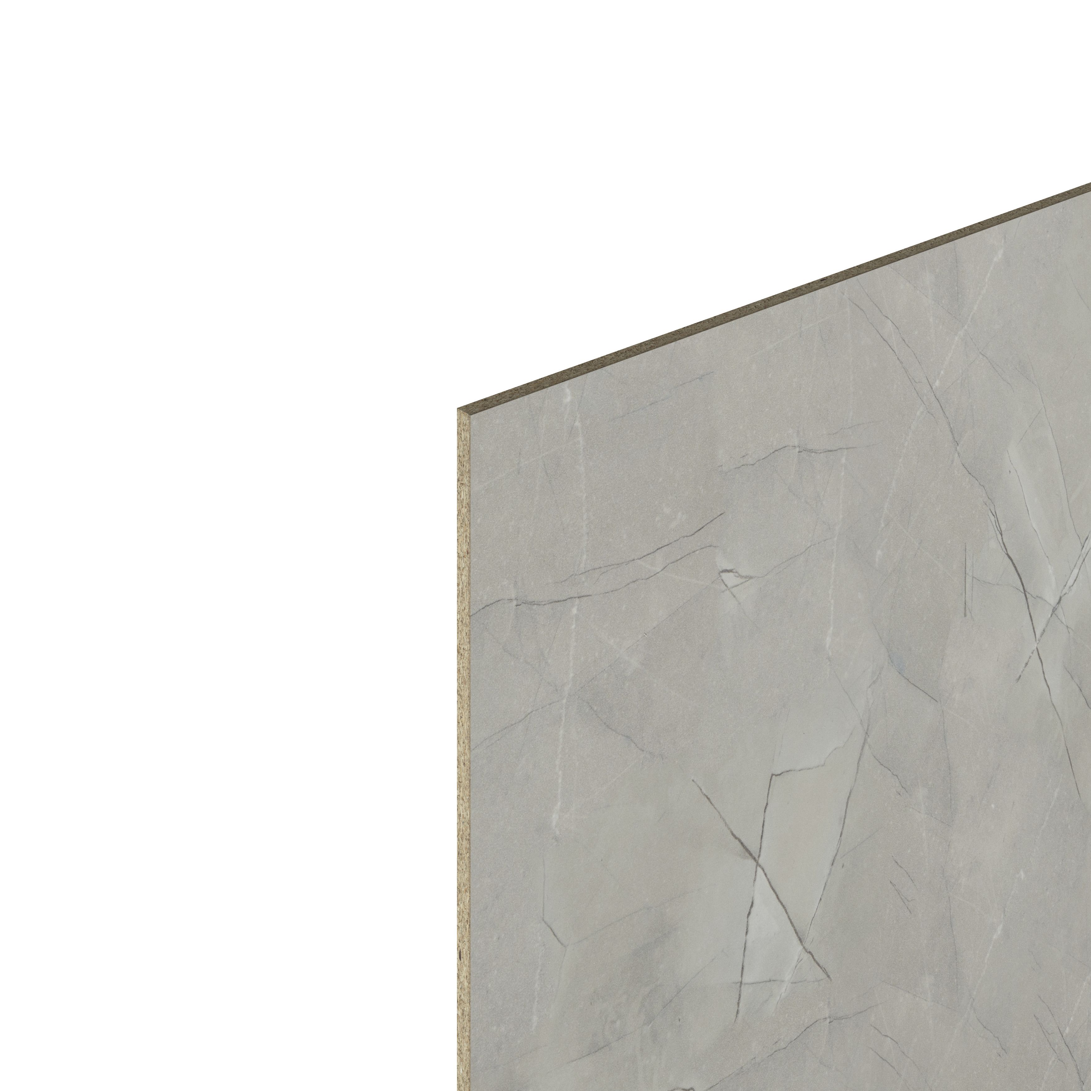 GoodHome Kala Grey Pietra Laminate Splashback, (H)600mm (W)600mm (T)8mm