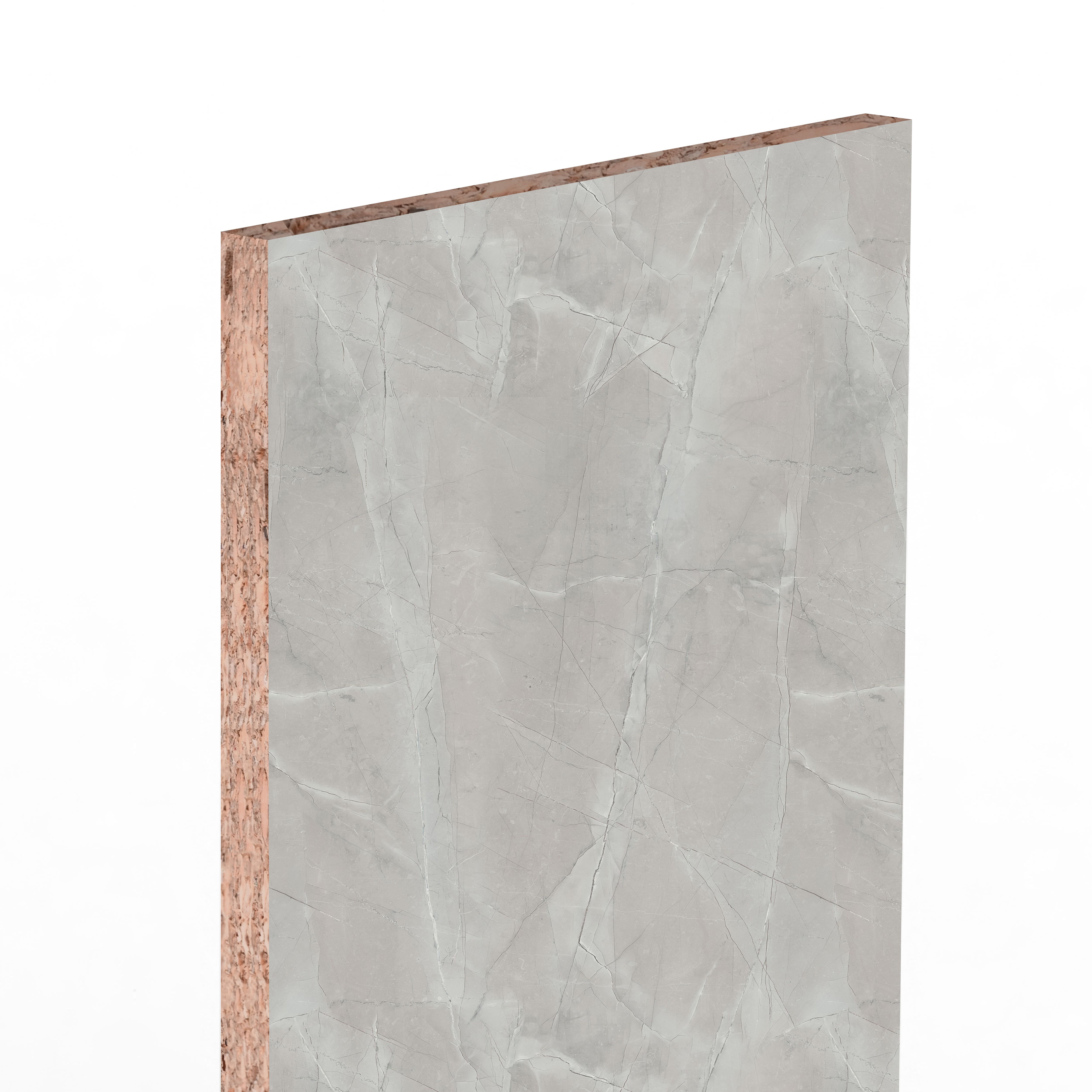 GoodHome Kala Grey Pietra Laminate Splashback, (H)600mm (W)600mm (T)8mm