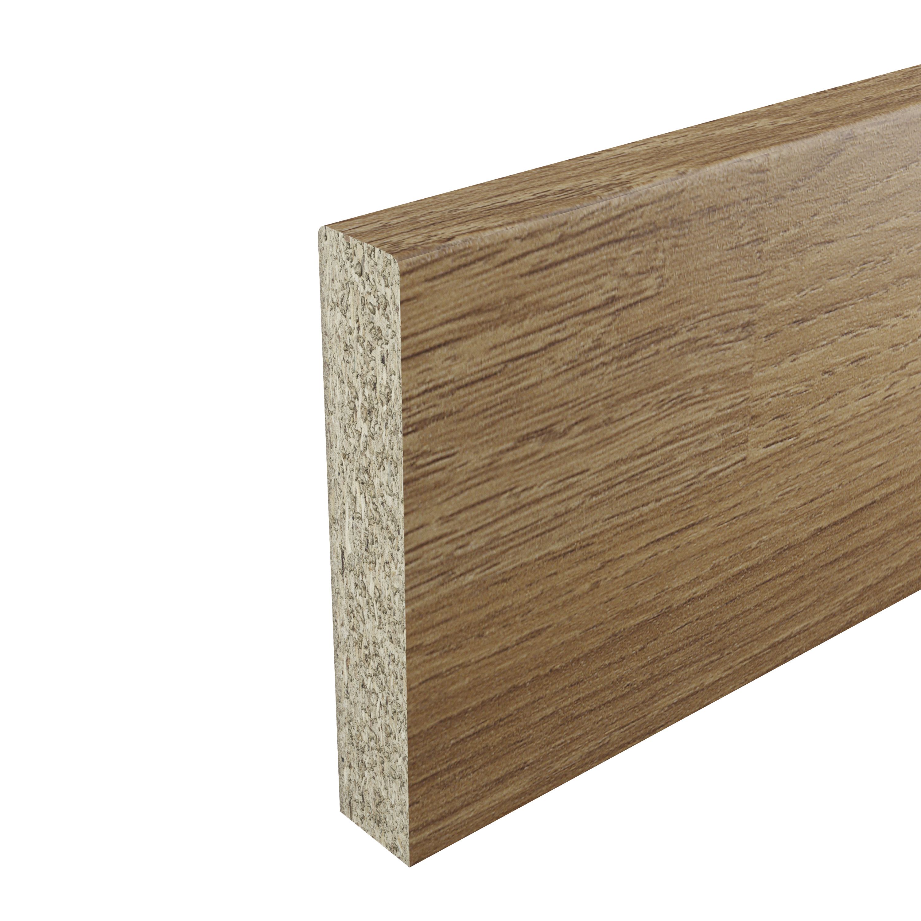 GoodHome Kala Honey oak Wood effect Upstand (L)3000mm