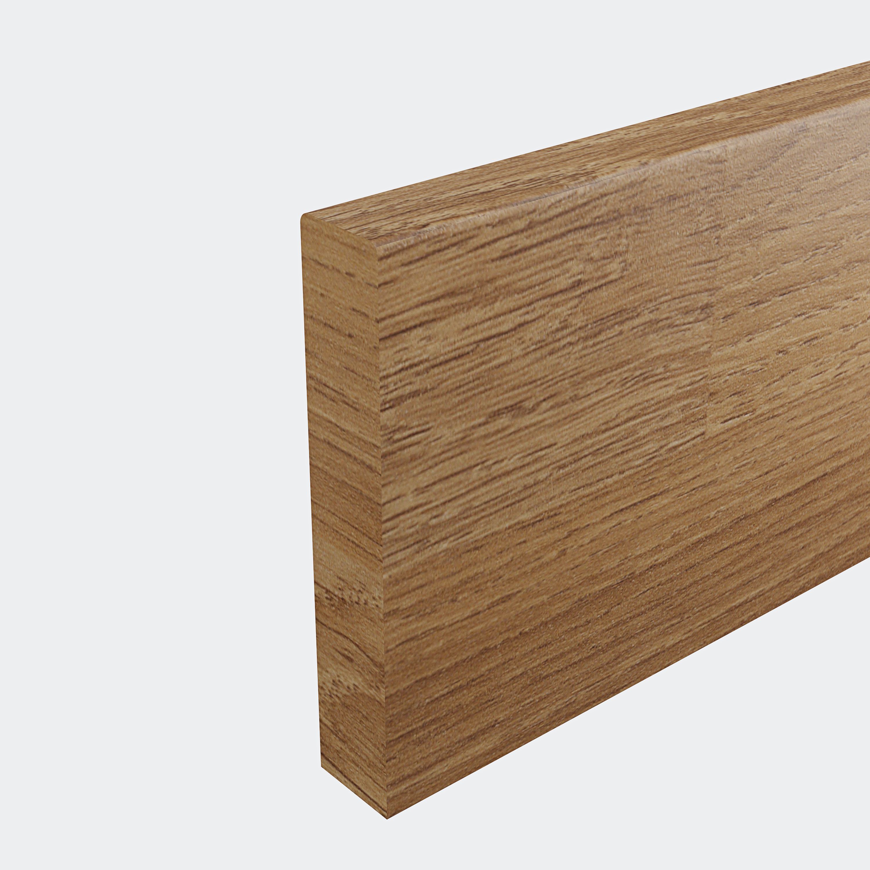 GoodHome Kala Honey oak Wood effect Upstand (L)3000mm